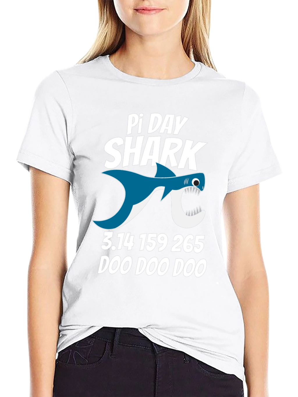 Pi Day Shark T-Shirt - Math Pun Tee