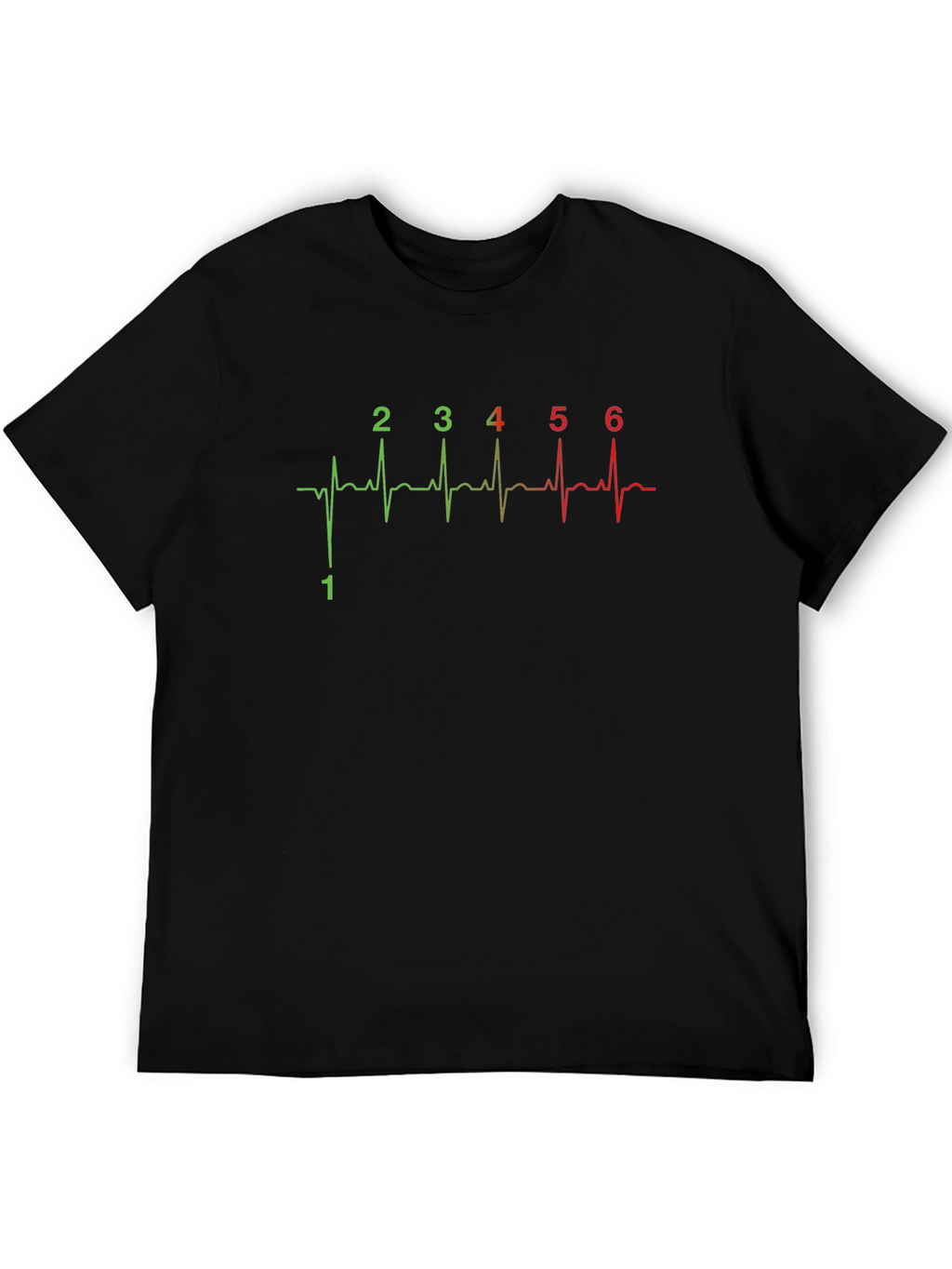 Motorcycle Gear Shift Pattern Heartbeat T-Shirt