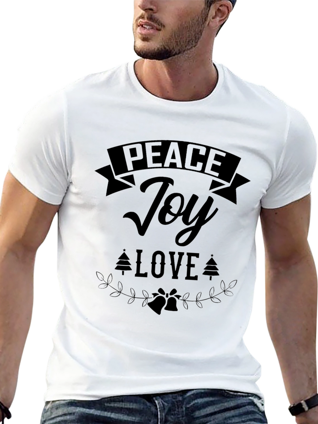 Peace Joy Love Holiday Graphic Tee
