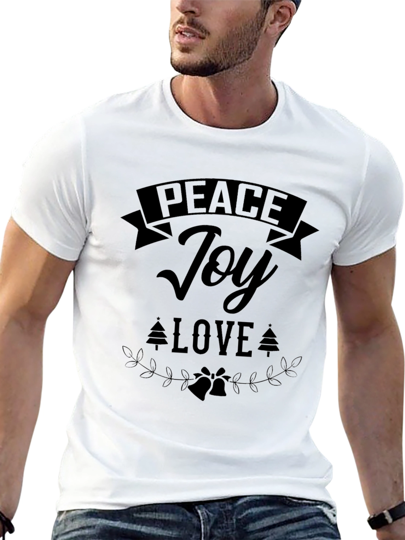 Peace Joy Love Holiday Graphic Tee