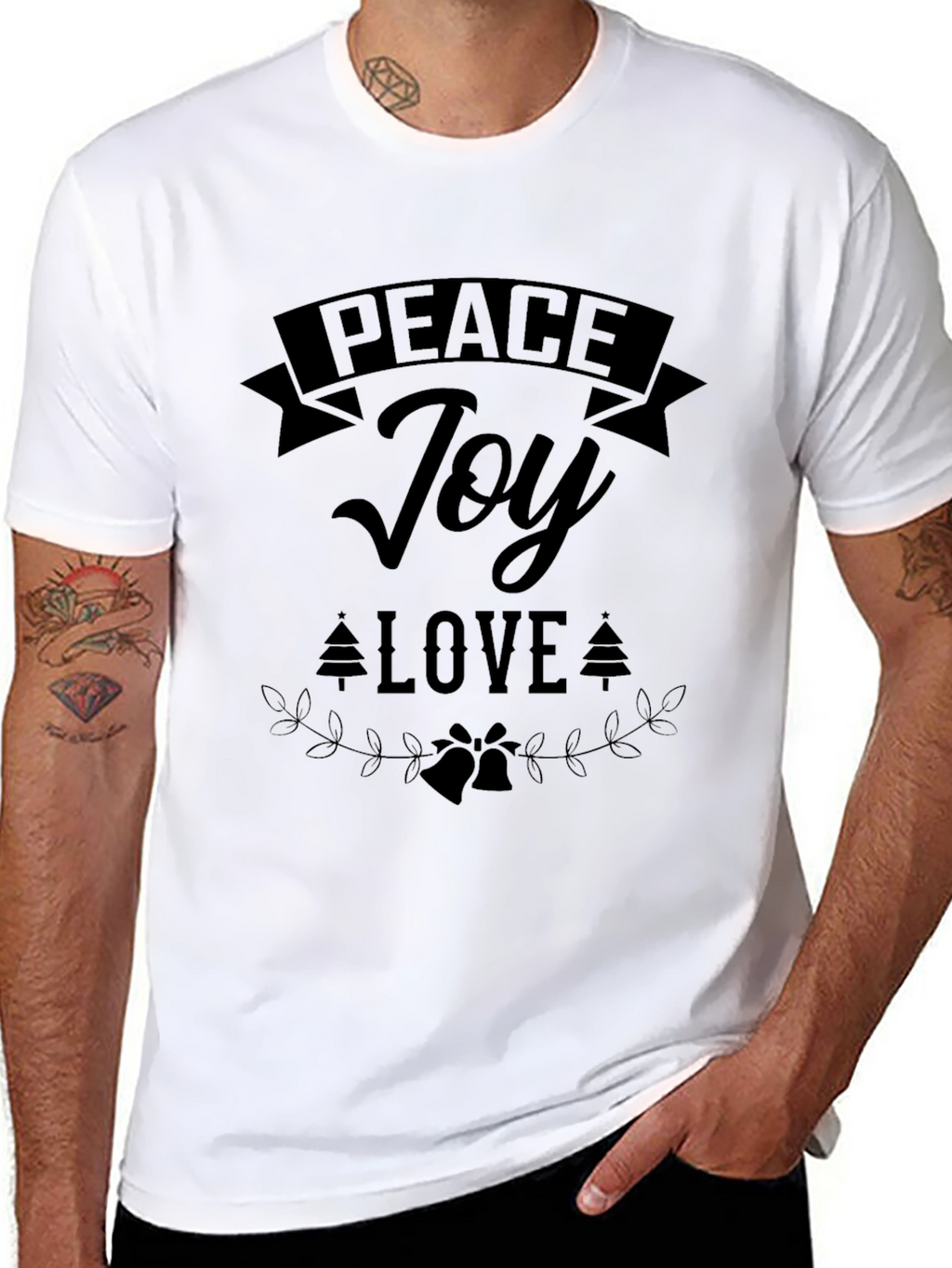 Peace Joy Love Holiday Graphic Tee