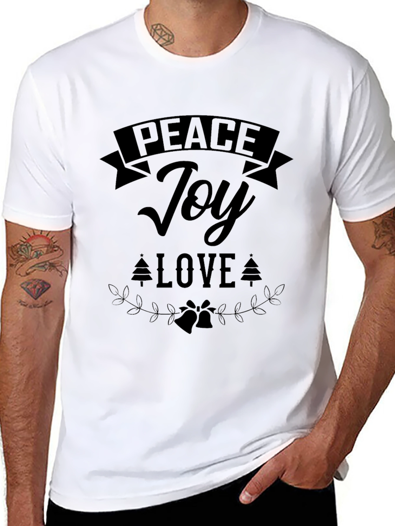 Peace Joy Love Holiday Graphic Tee