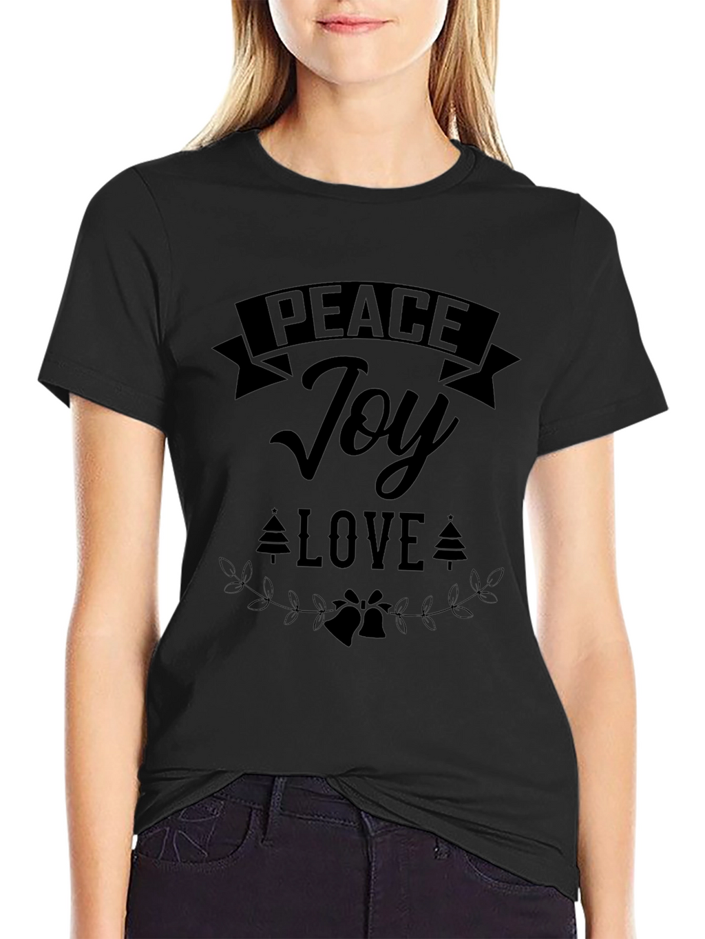 Peace Joy Love Holiday Graphic Tee