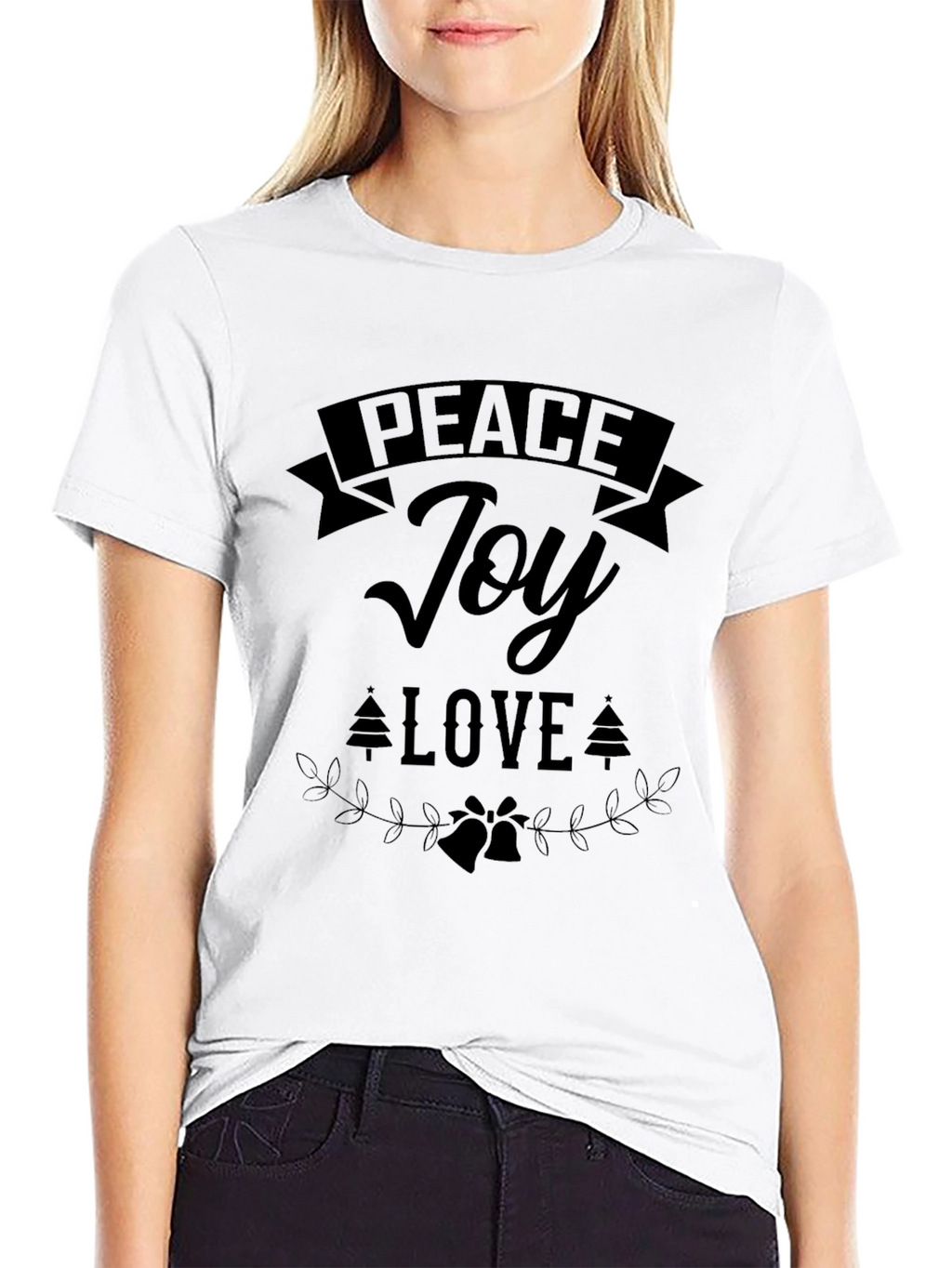 Peace Joy Love Holiday Graphic Tee