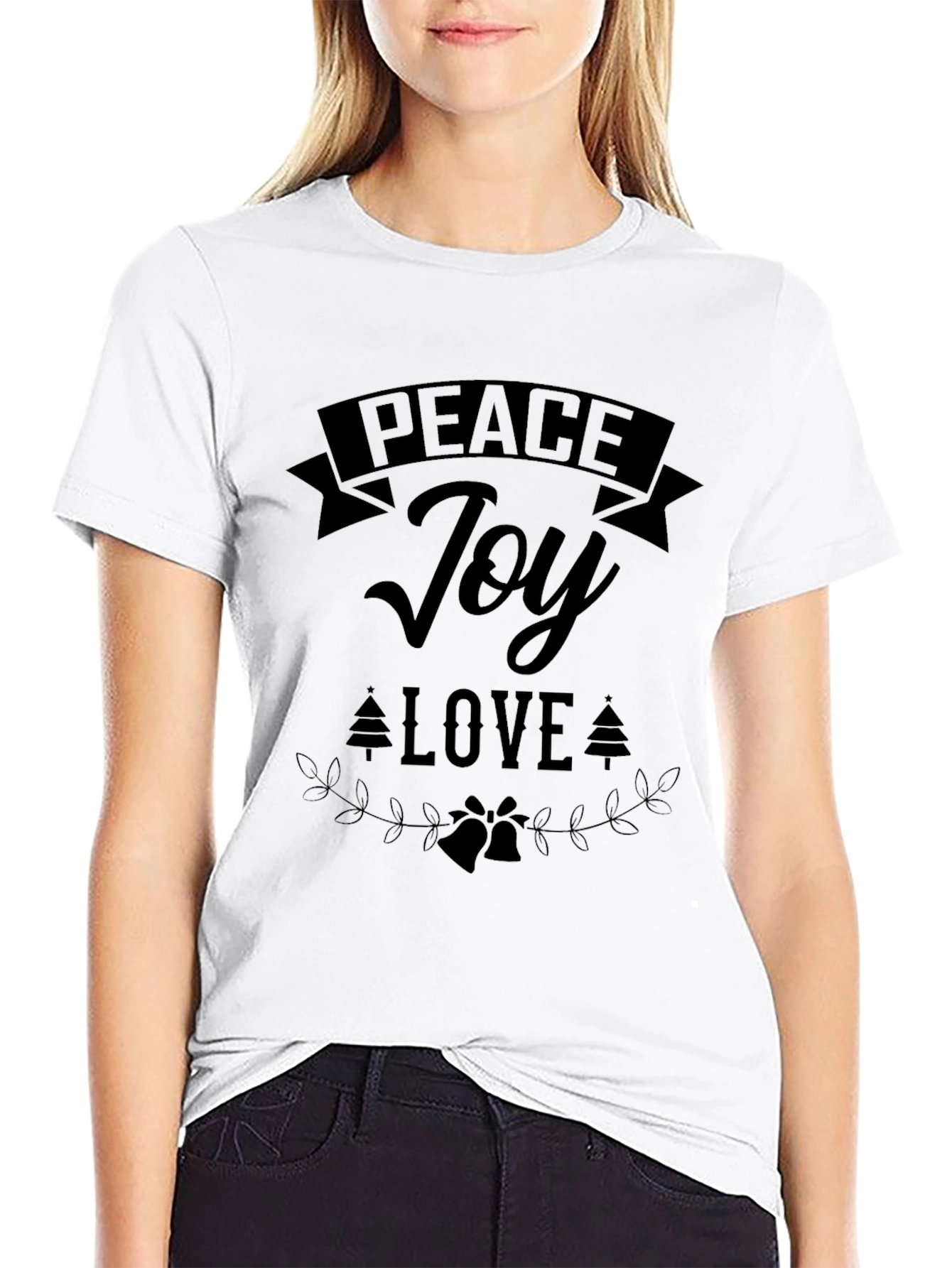 Peace Joy Love Holiday Graphic Tee