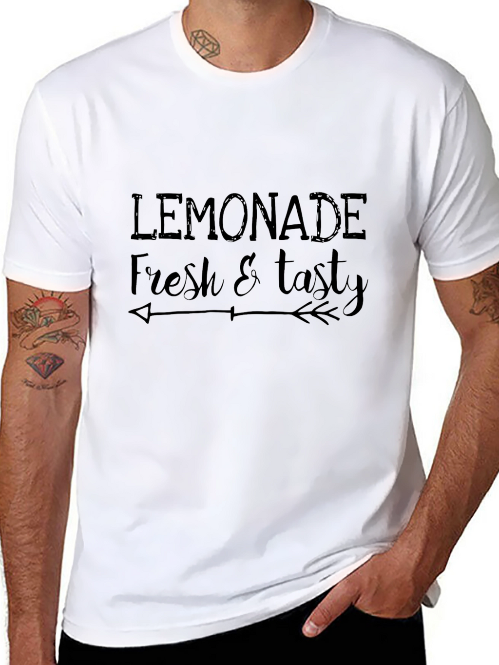 Lemonade Fresh & Tasty Black Graphic Tee