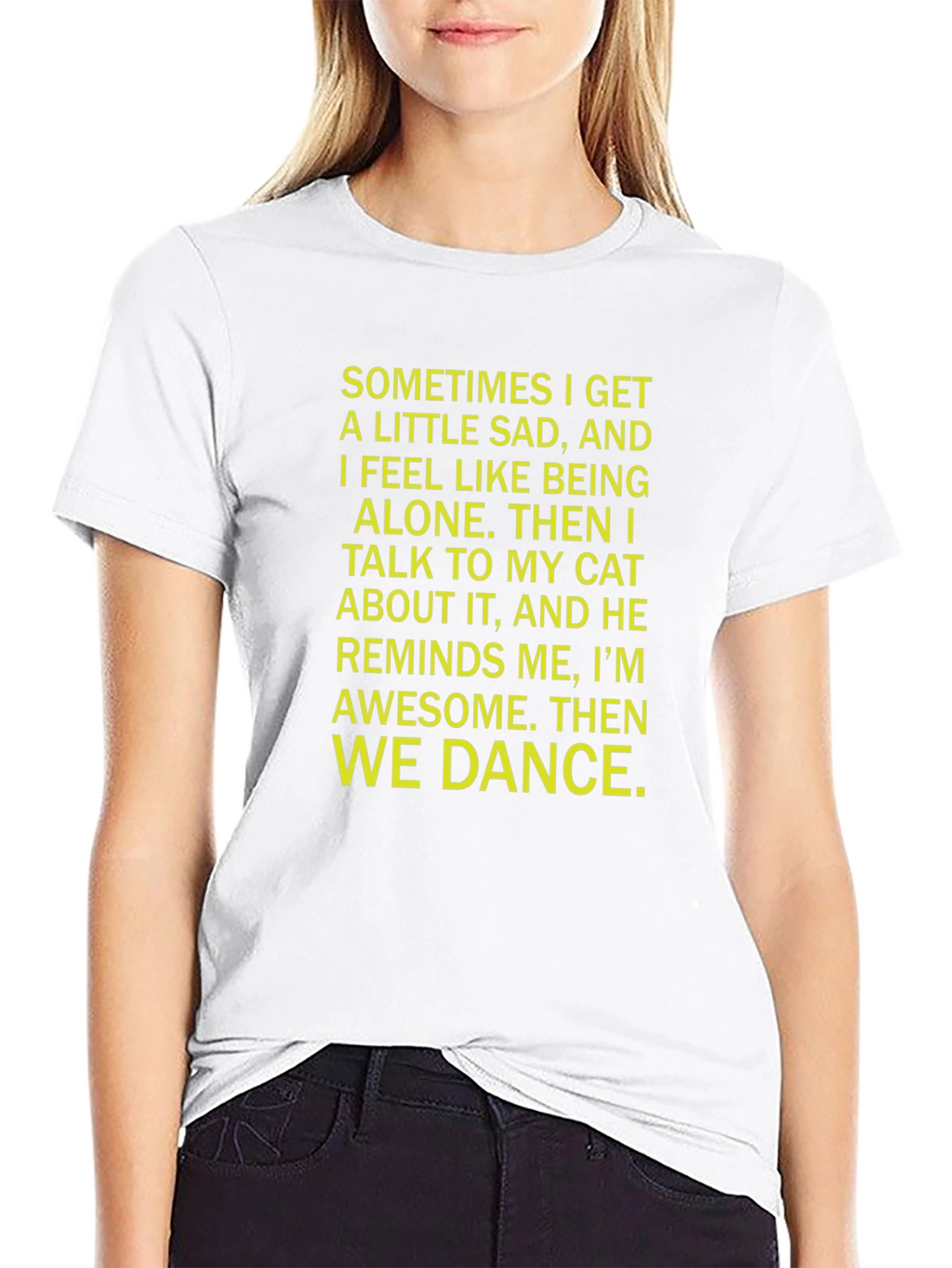Cat Lover T-Shirt - Sometimes I Get Sad