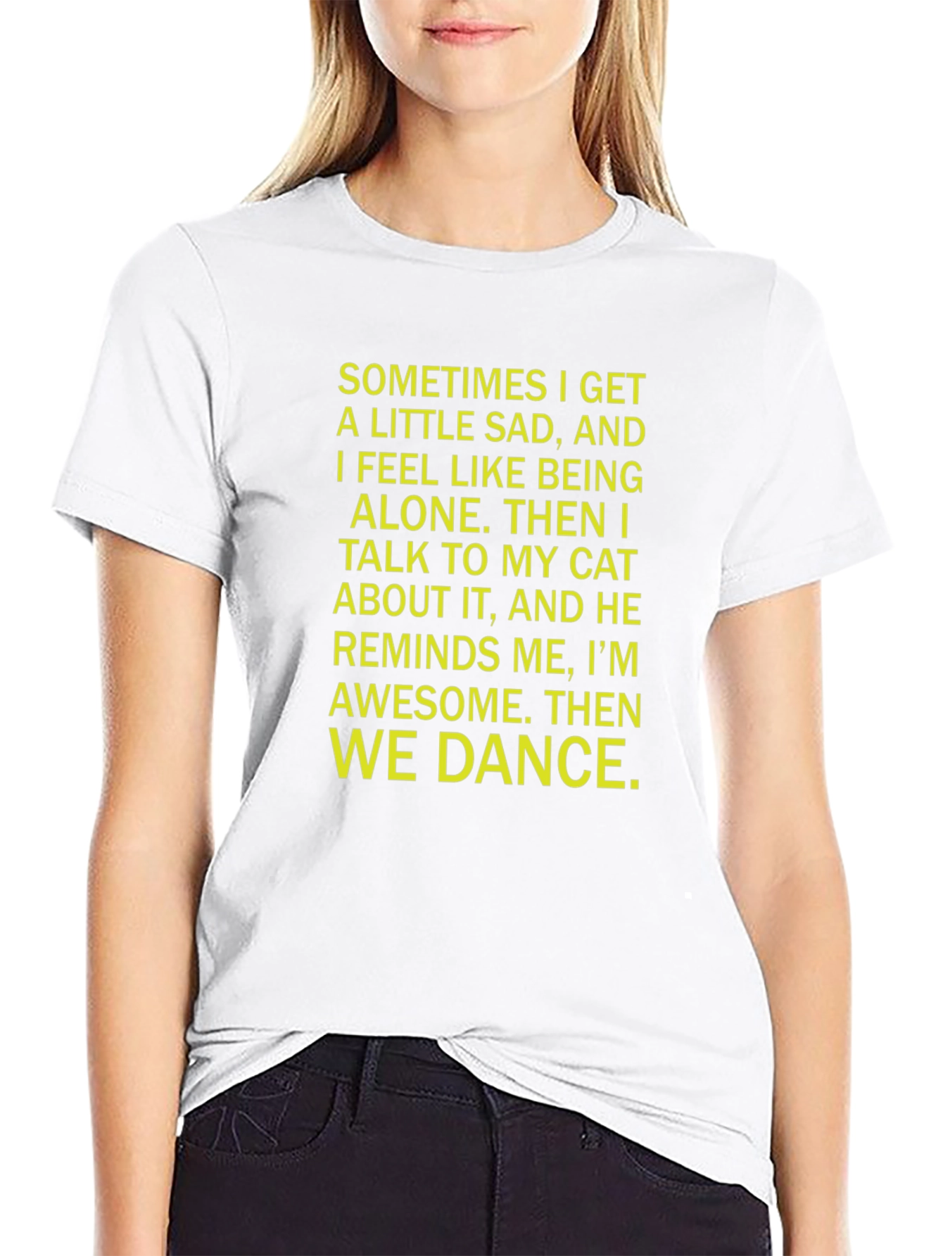 Cat Lover T-Shirt - Sometimes I Get Sad