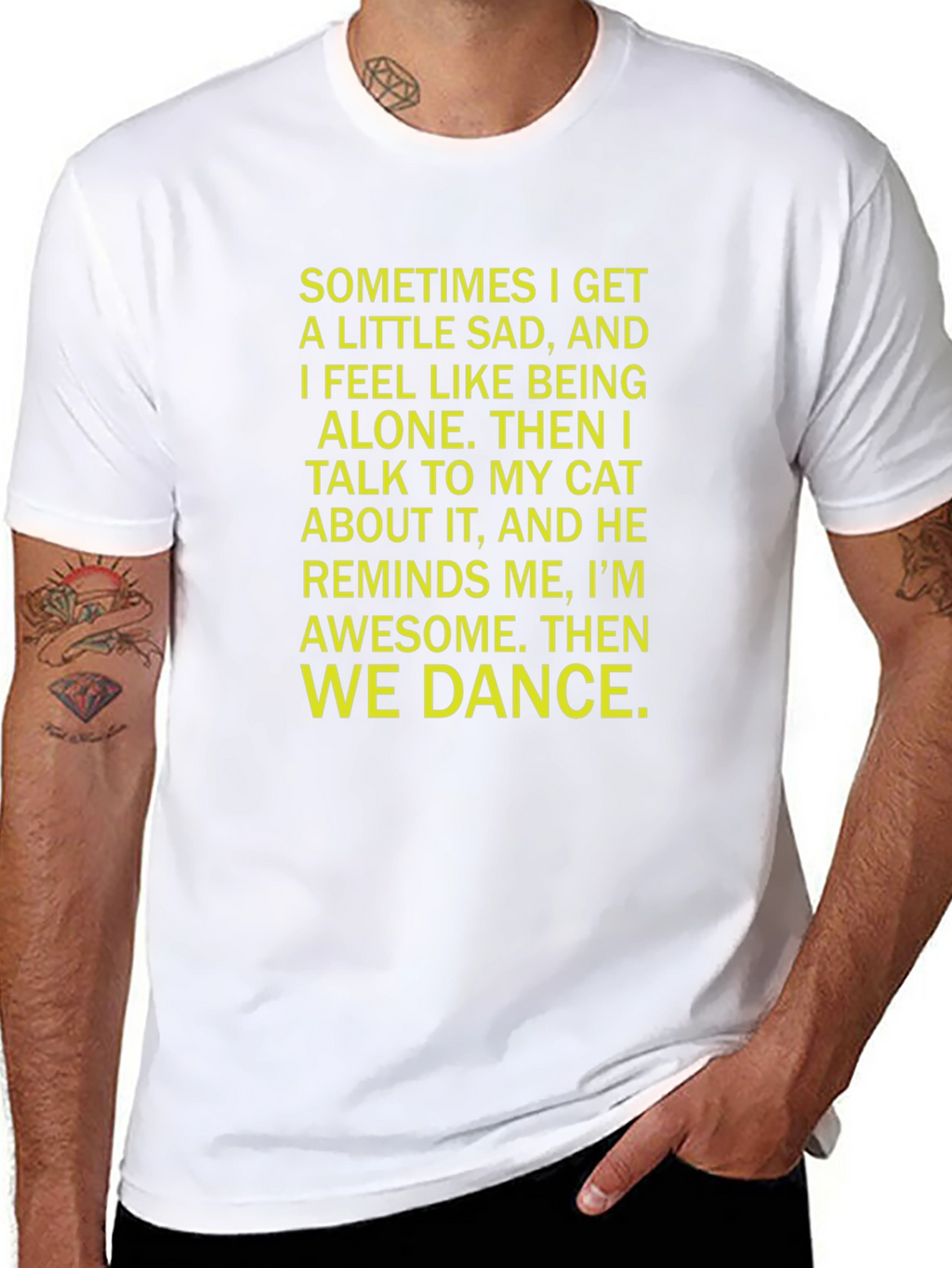 Cat Lover T-Shirt - Sometimes I Get Sad