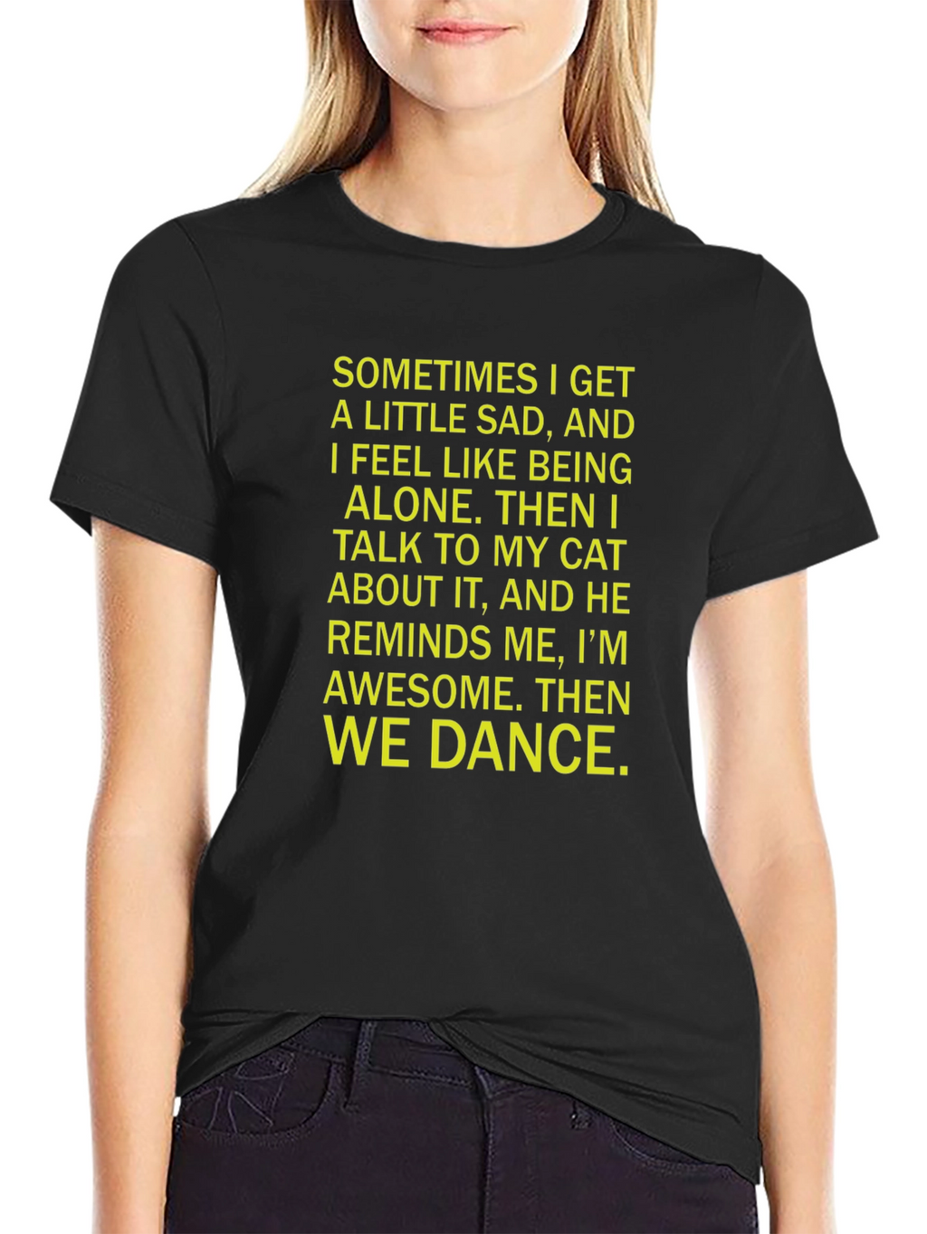 Cat Lover T-Shirt - Sometimes I Get Sad