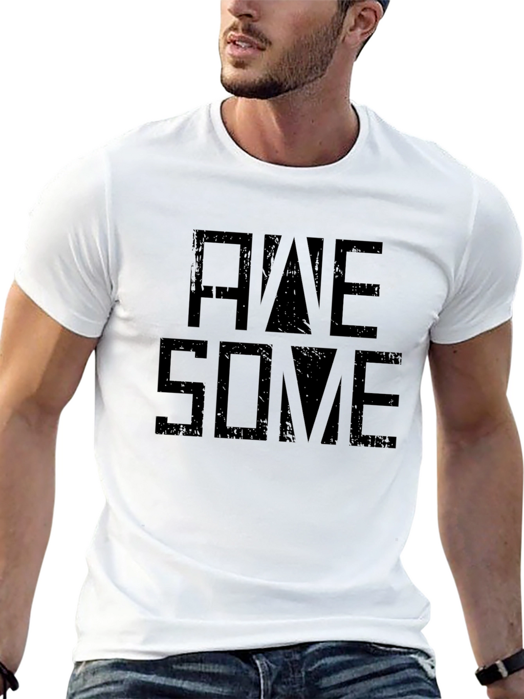 Awesome Graphic Tee - Mens Black T-Shirt