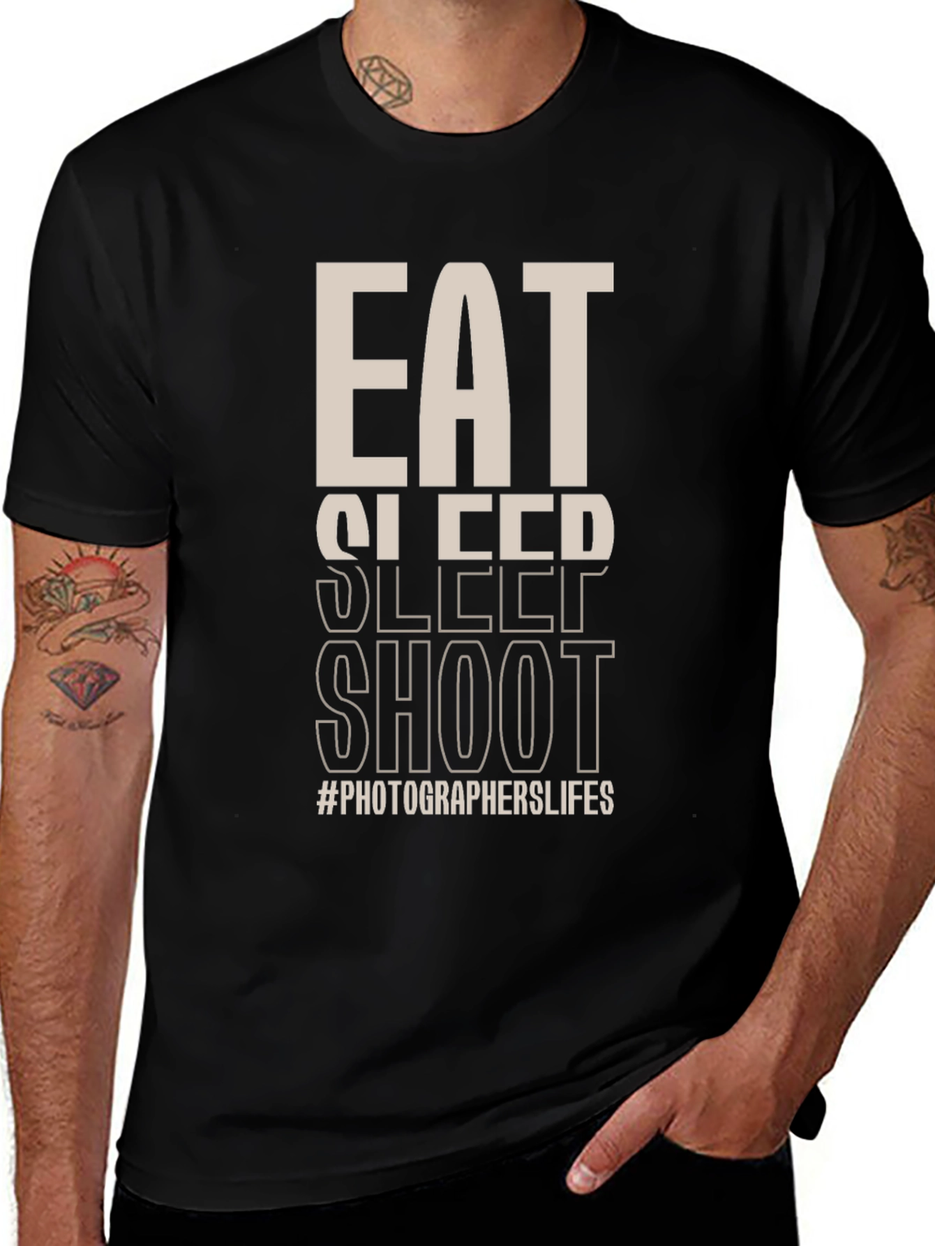 Eat Sleep Shoot T-Shirt - Photographer Life Tee