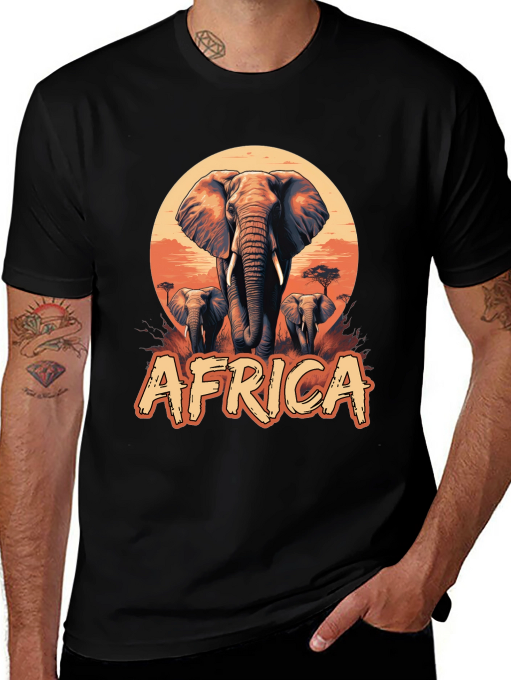 Africa Elephant Graphic Tee