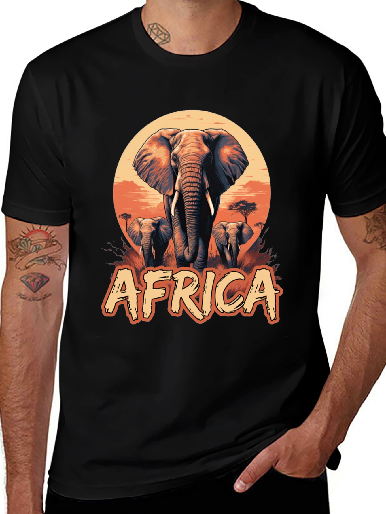 Africa Elephant Graphic Tee