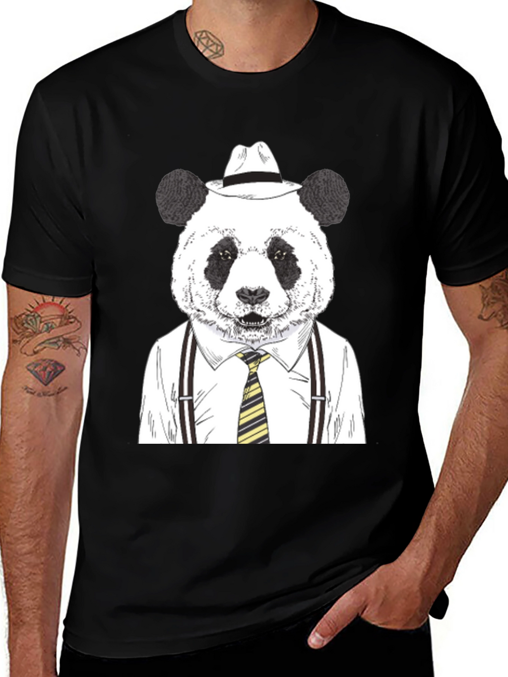 Panda Boss T-Shirt - Mens Graphic Tee