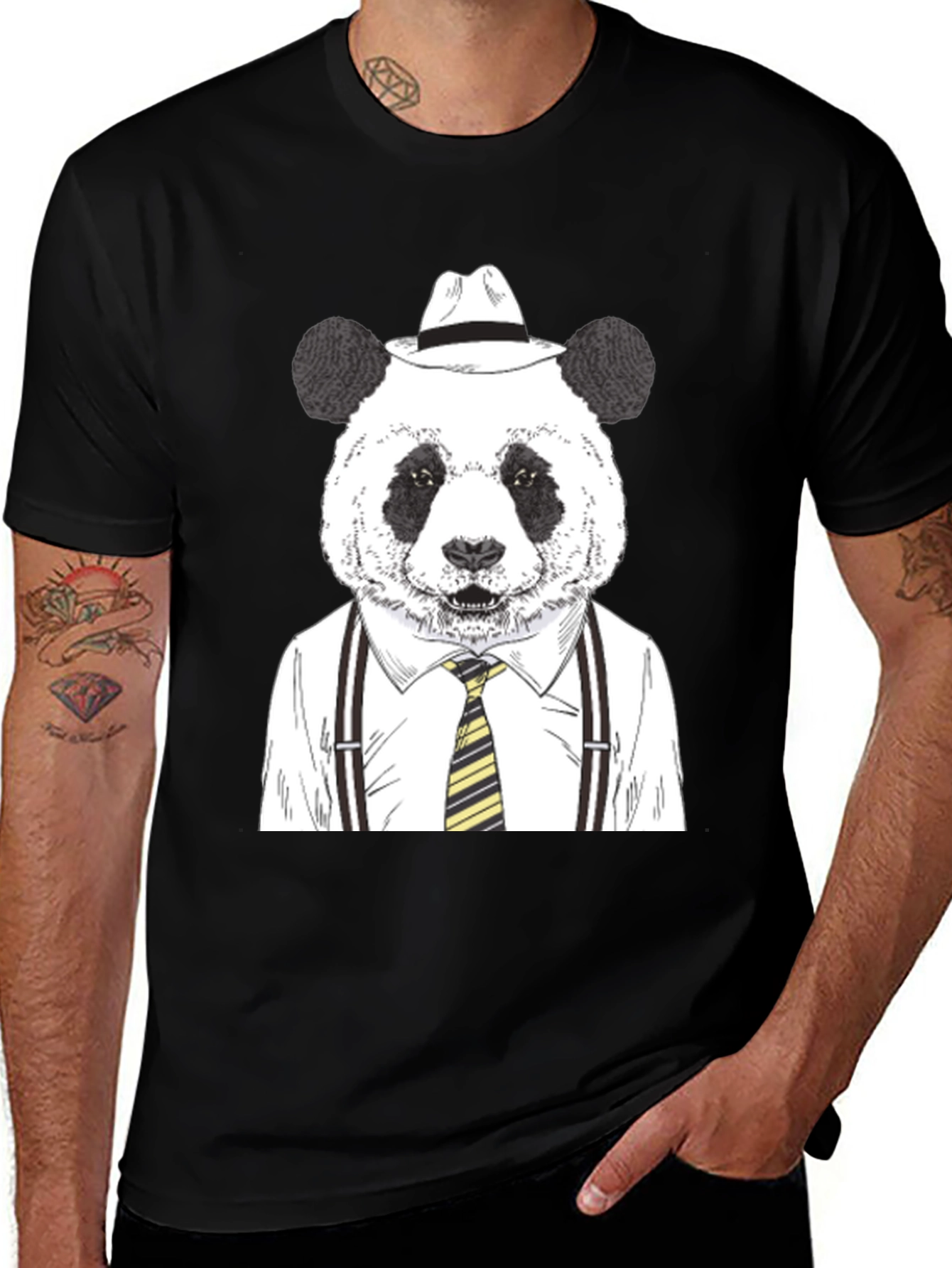Panda Boss T-Shirt - Mens Graphic Tee