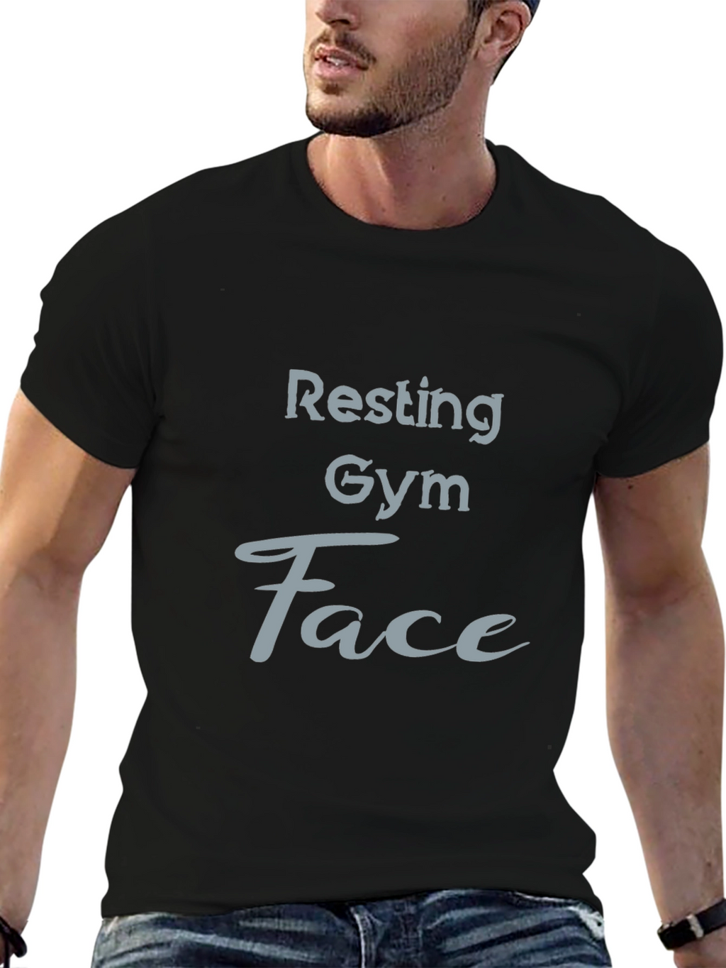 Resting Gym Face Graphic T-Shirt
