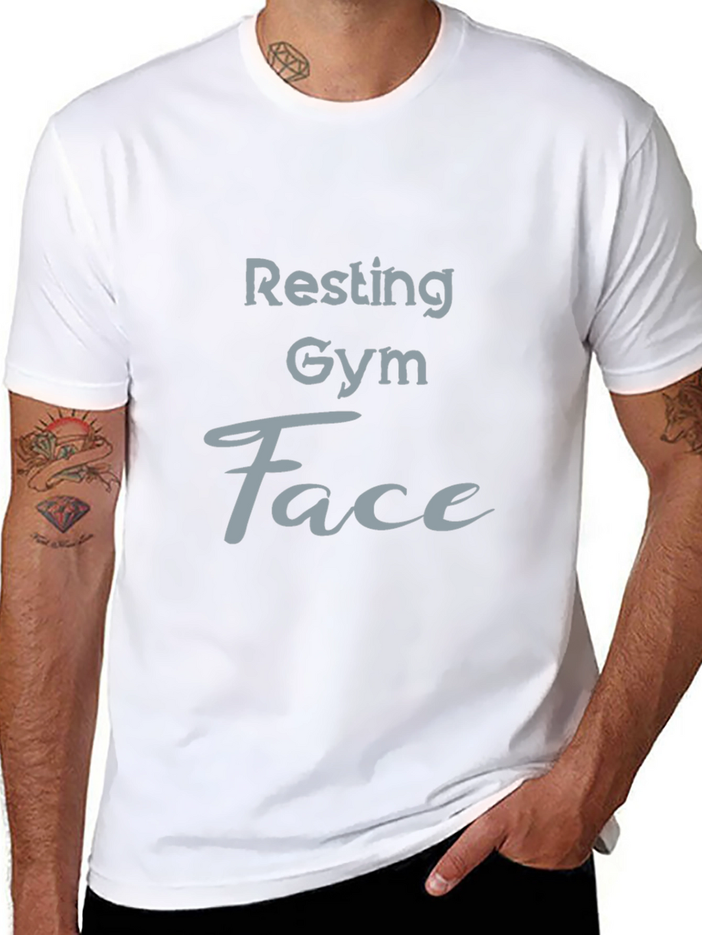 Resting Gym Face Graphic T-Shirt
