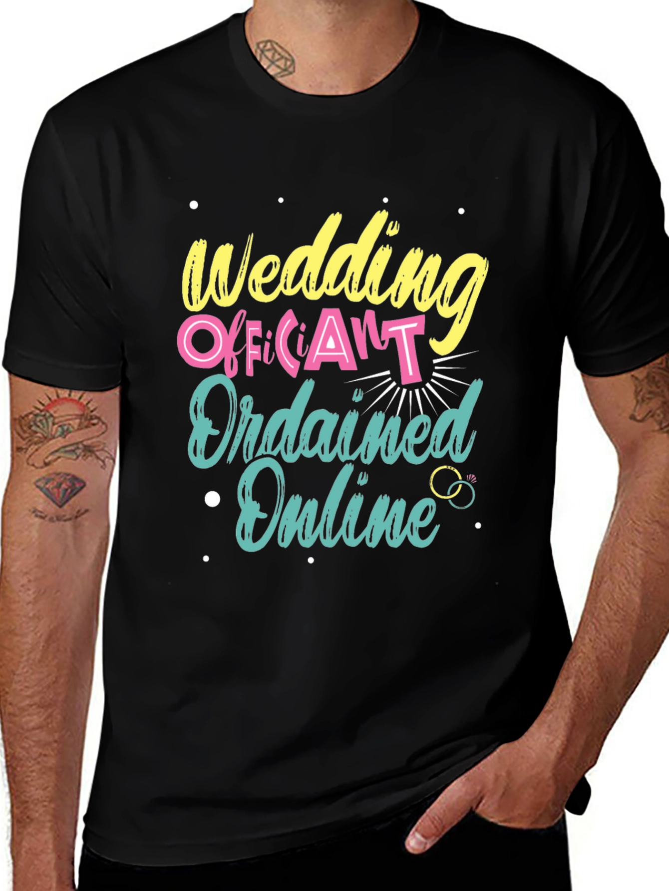 Wedding Officiant Ordained Online T-Shirt