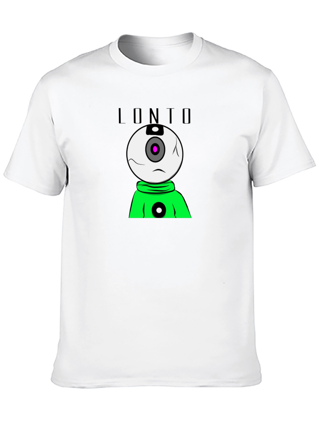 Lonto Graphic T-Shirt - Black Crew Neck Tee