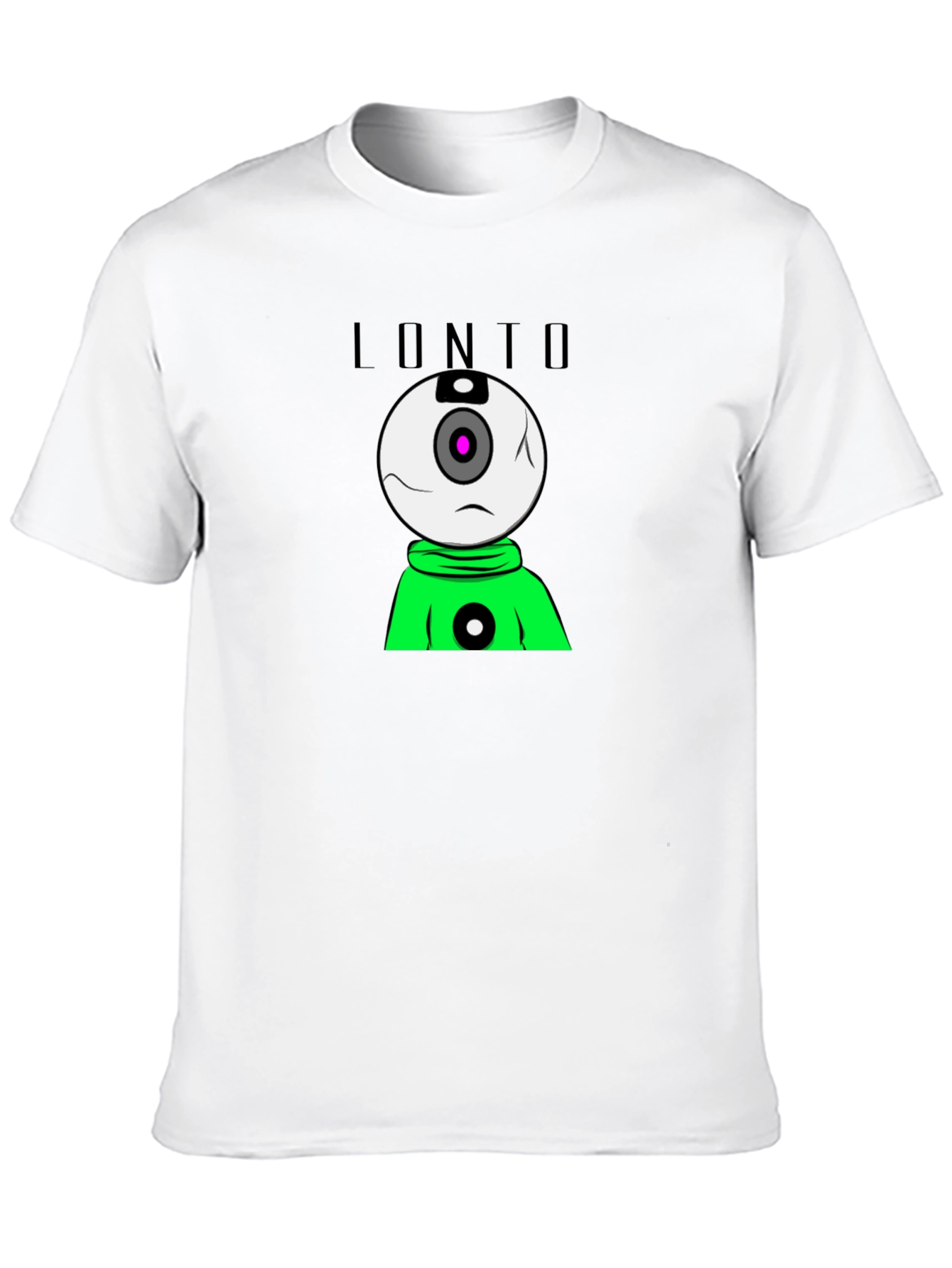 Lonto Graphic T-Shirt - Black Crew Neck Tee