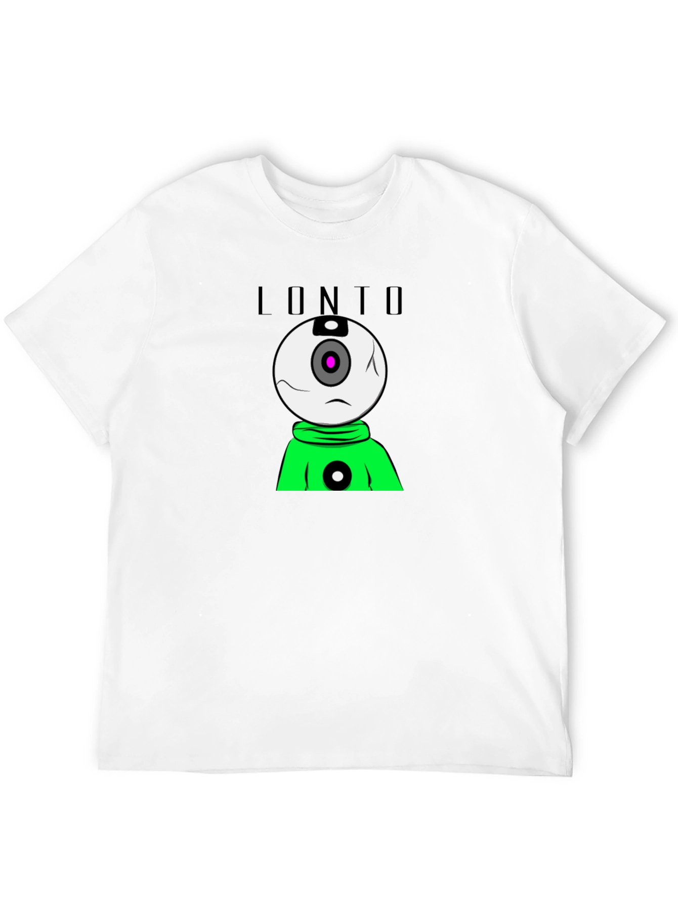 Lonto Graphic T-Shirt - Black Crew Neck Tee