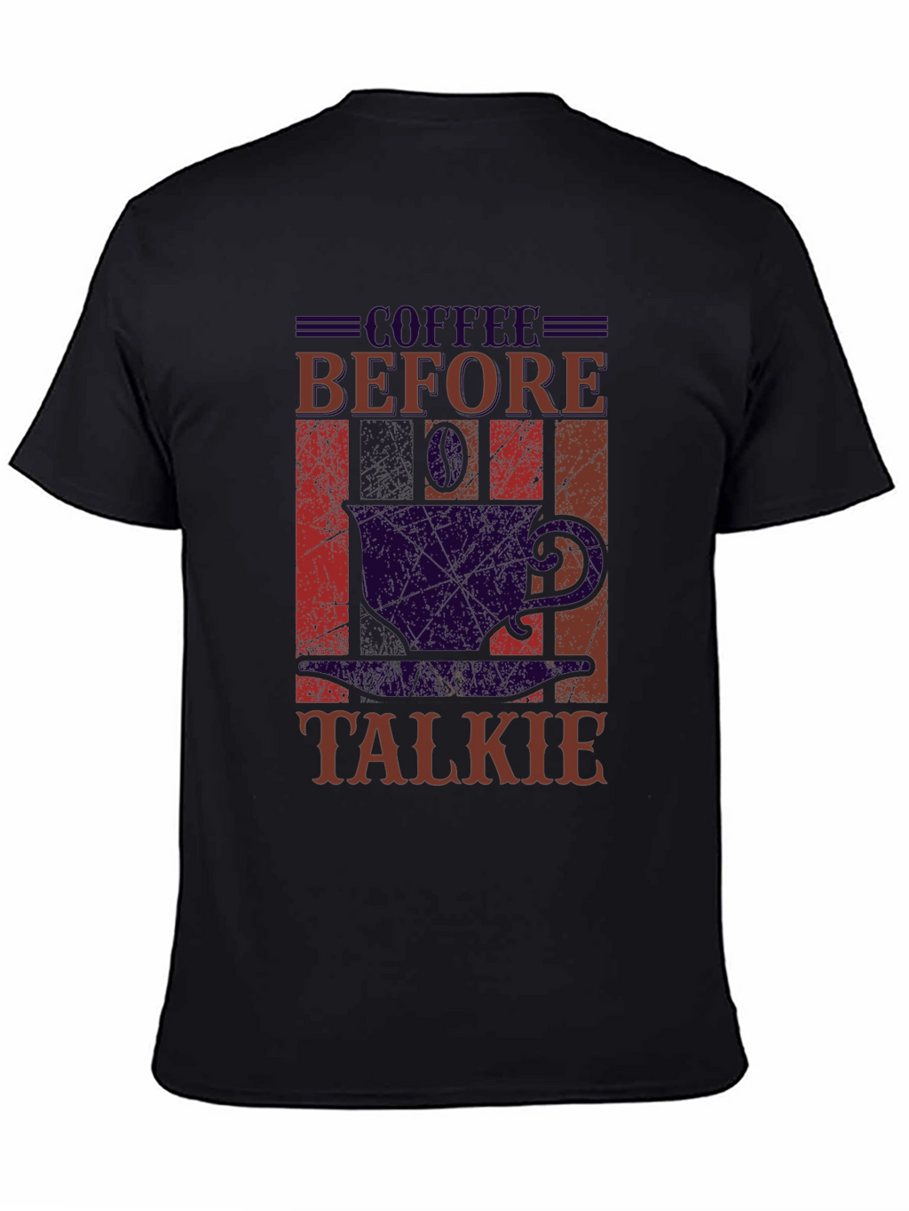 Coffee Before Talkie Black Graphic Tee