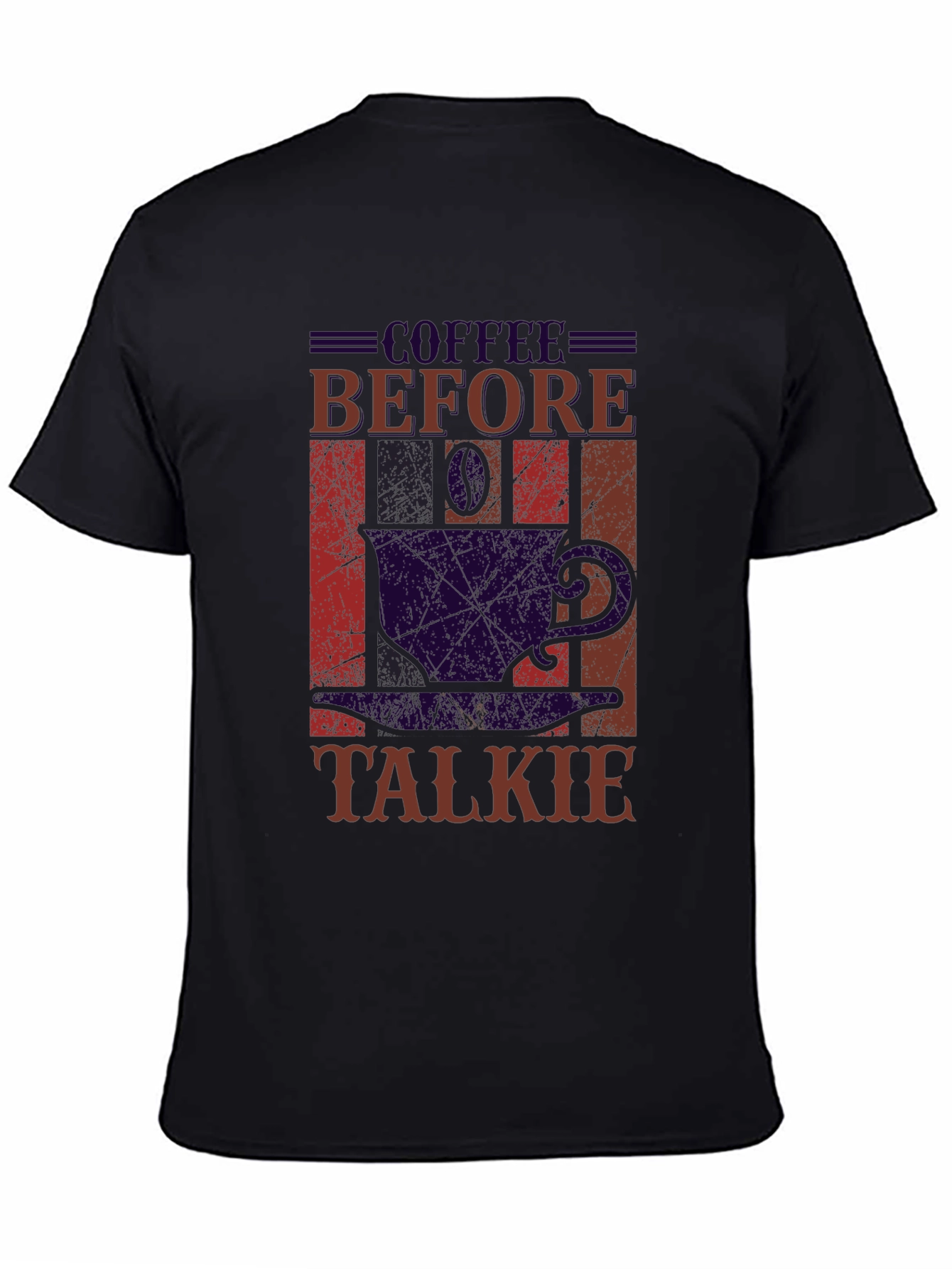 Coffee Before Talkie Black Graphic Tee