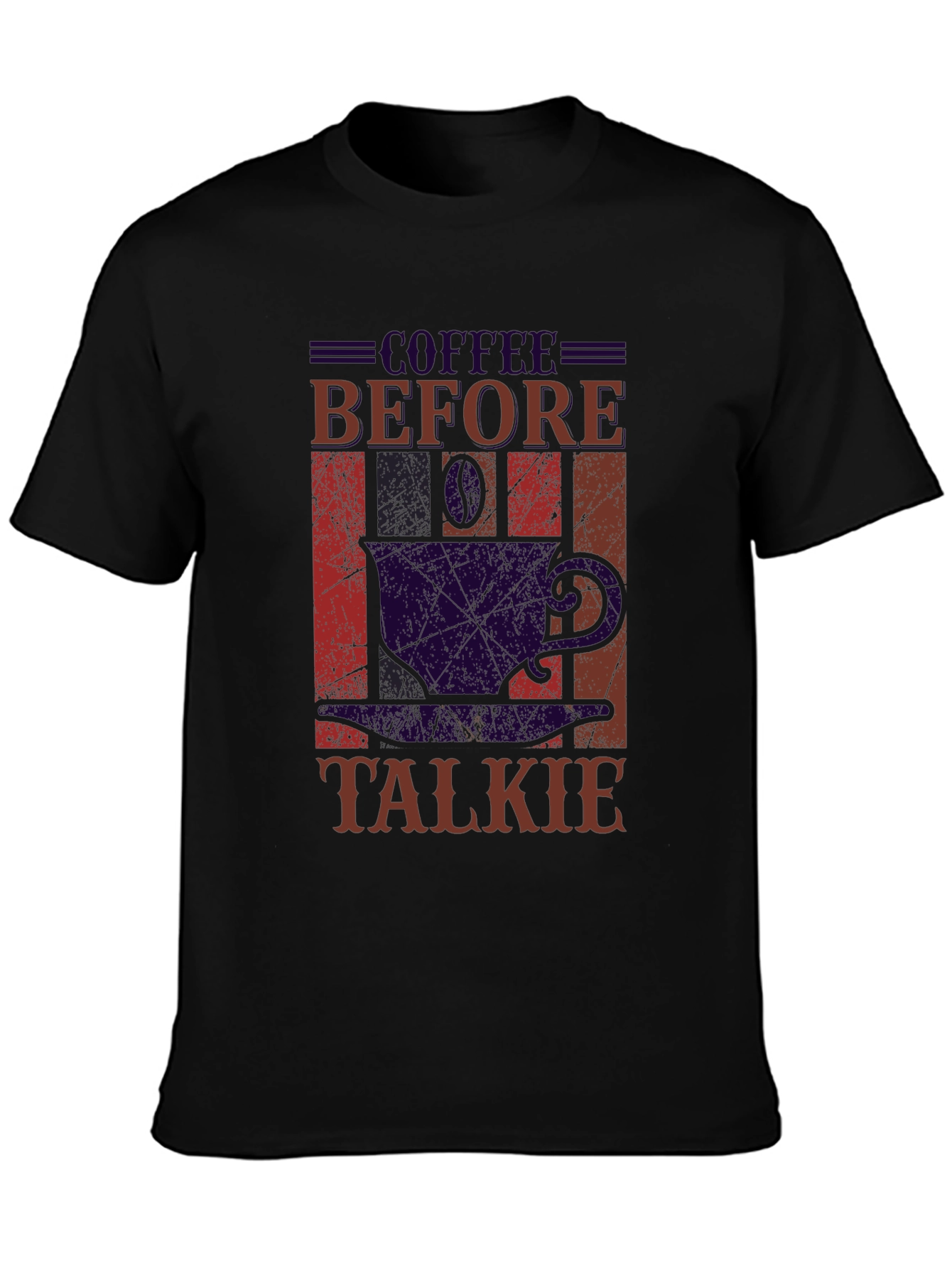 Coffee Before Talkie Black Graphic Tee