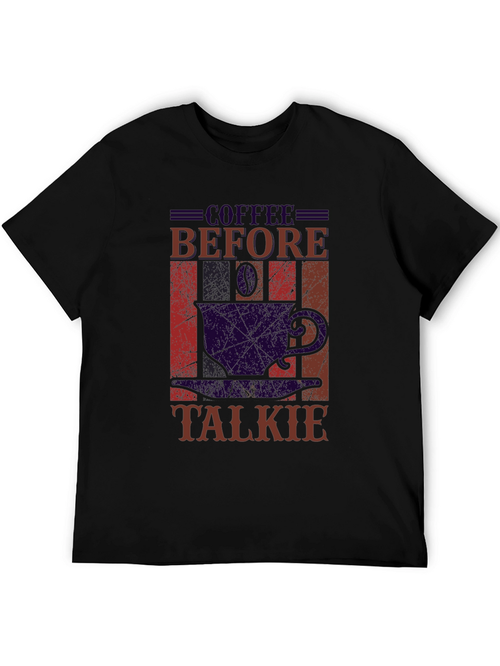 Coffee Before Talkie Black Graphic Tee