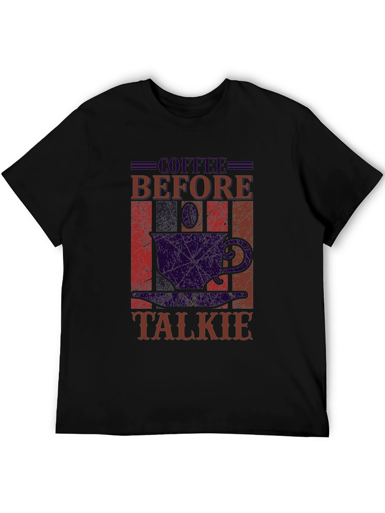Coffee Before Talkie Black Graphic Tee