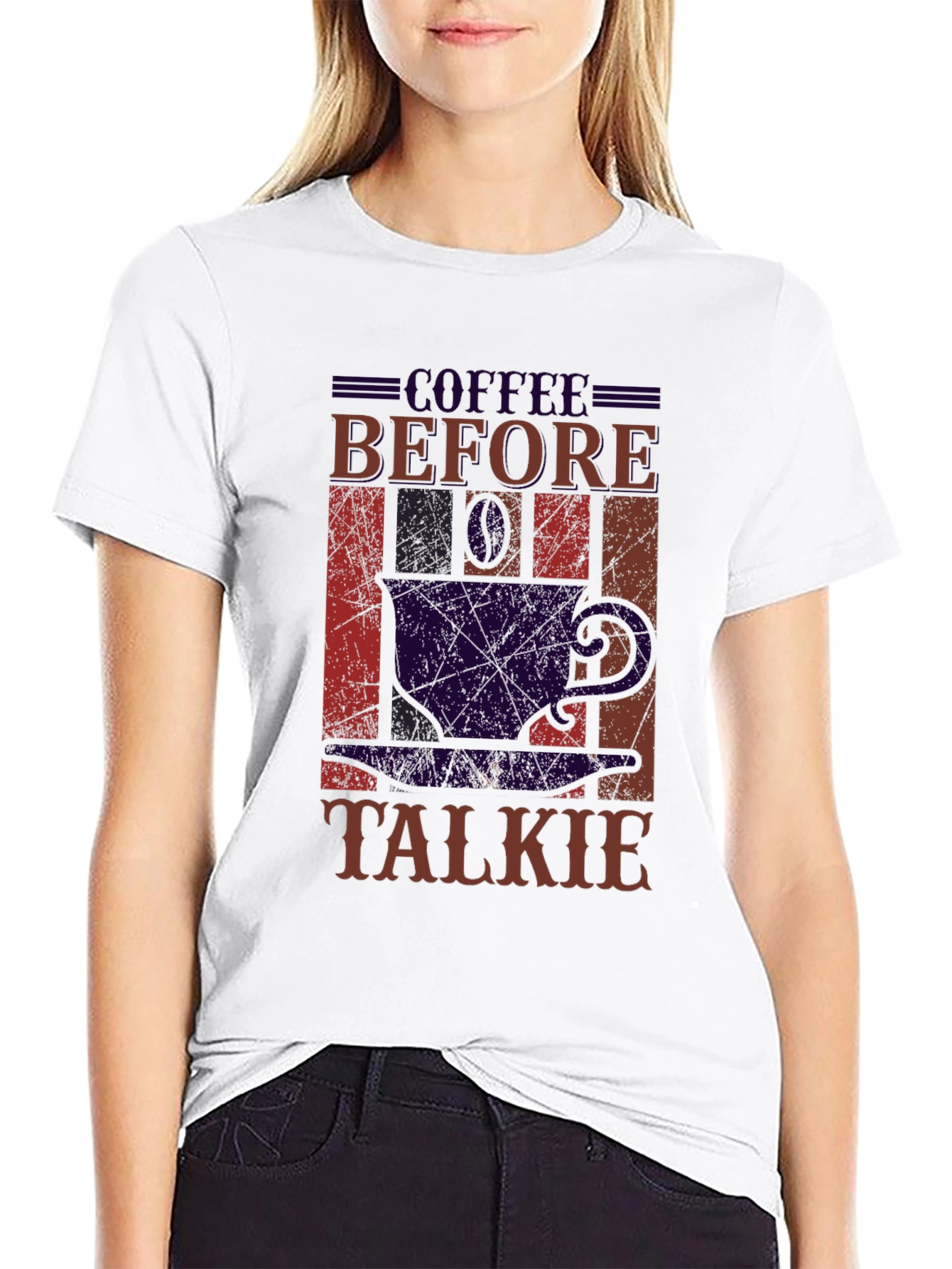 Coffee Before Talkie Black Graphic Tee