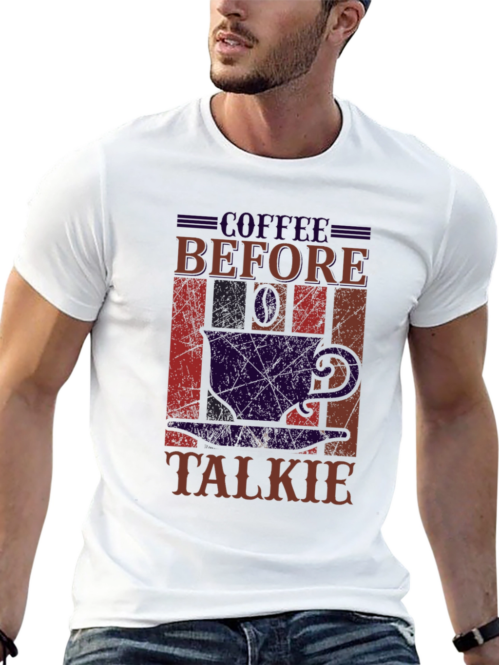 Coffee Before Talkie Black Graphic Tee