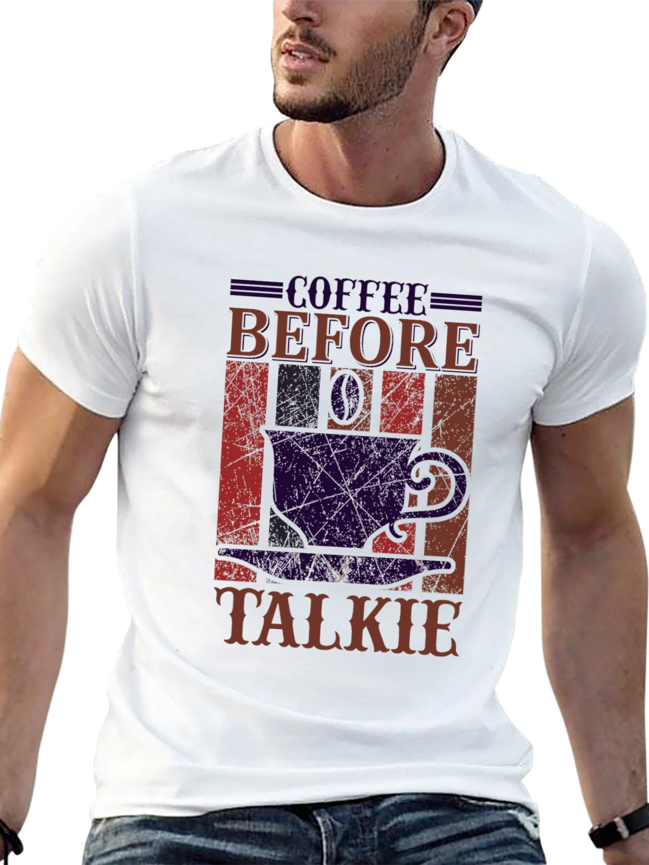 Coffee Before Talkie Black Graphic Tee