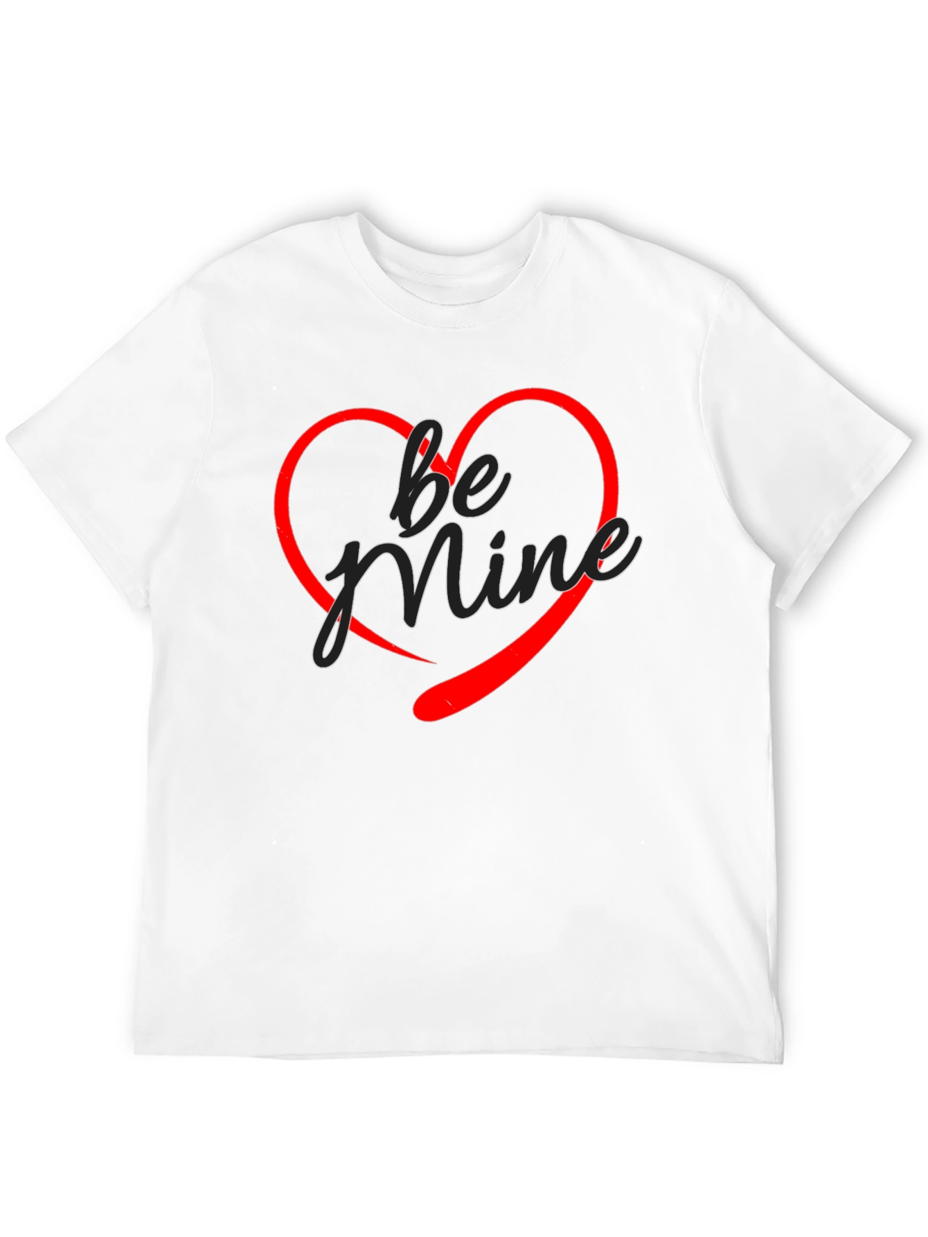 Be Mine Heart Graphic T-Shirt - Valentines Day