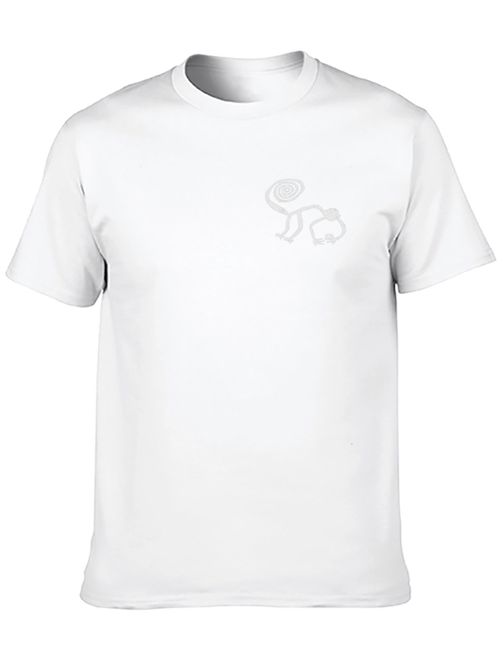 Black Tee with Monkey Design