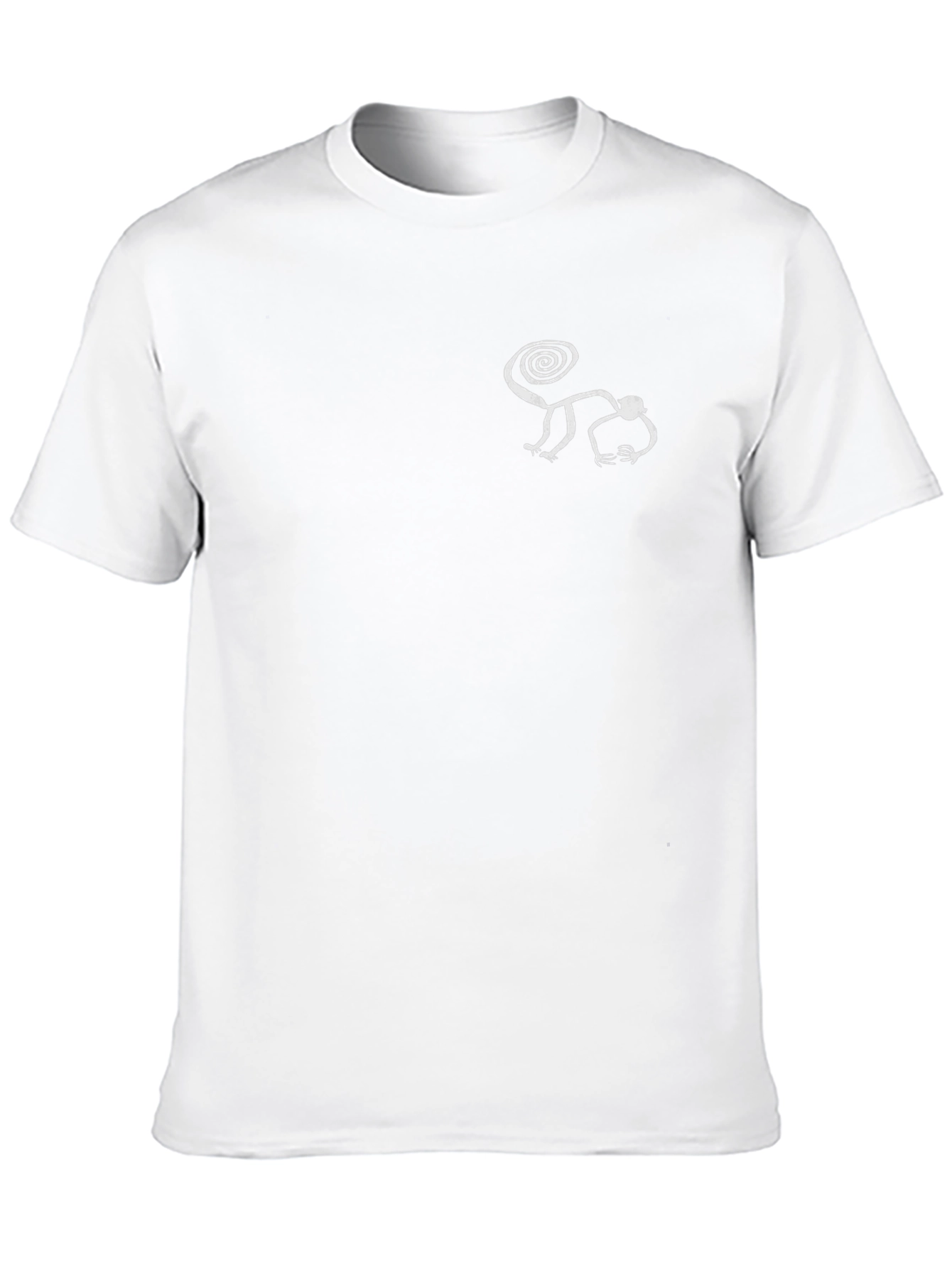Black Tee with Monkey Design