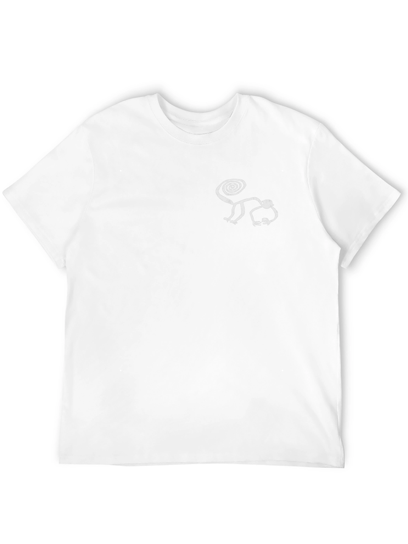 Black Tee with Monkey Design