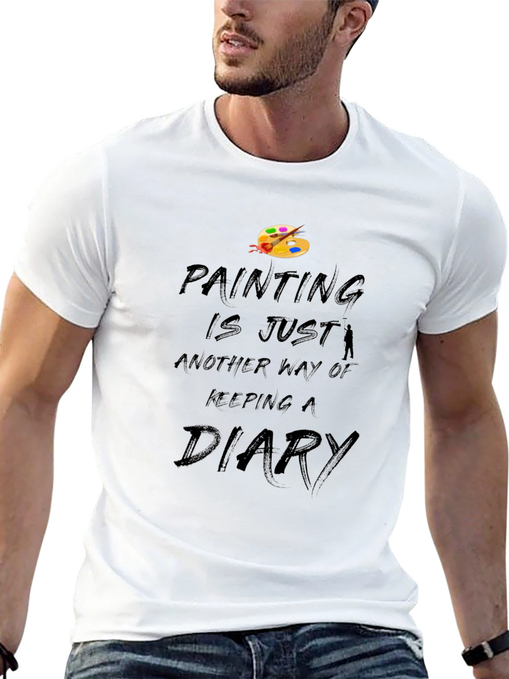 Painters Diary Black T-Shirt