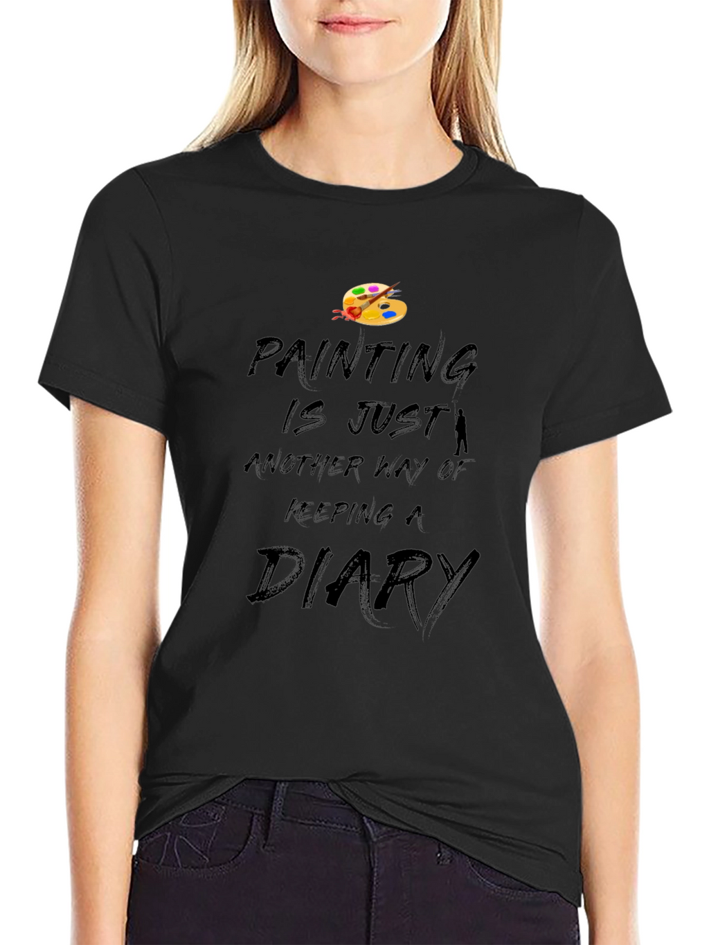 Painters Diary Black T-Shirt