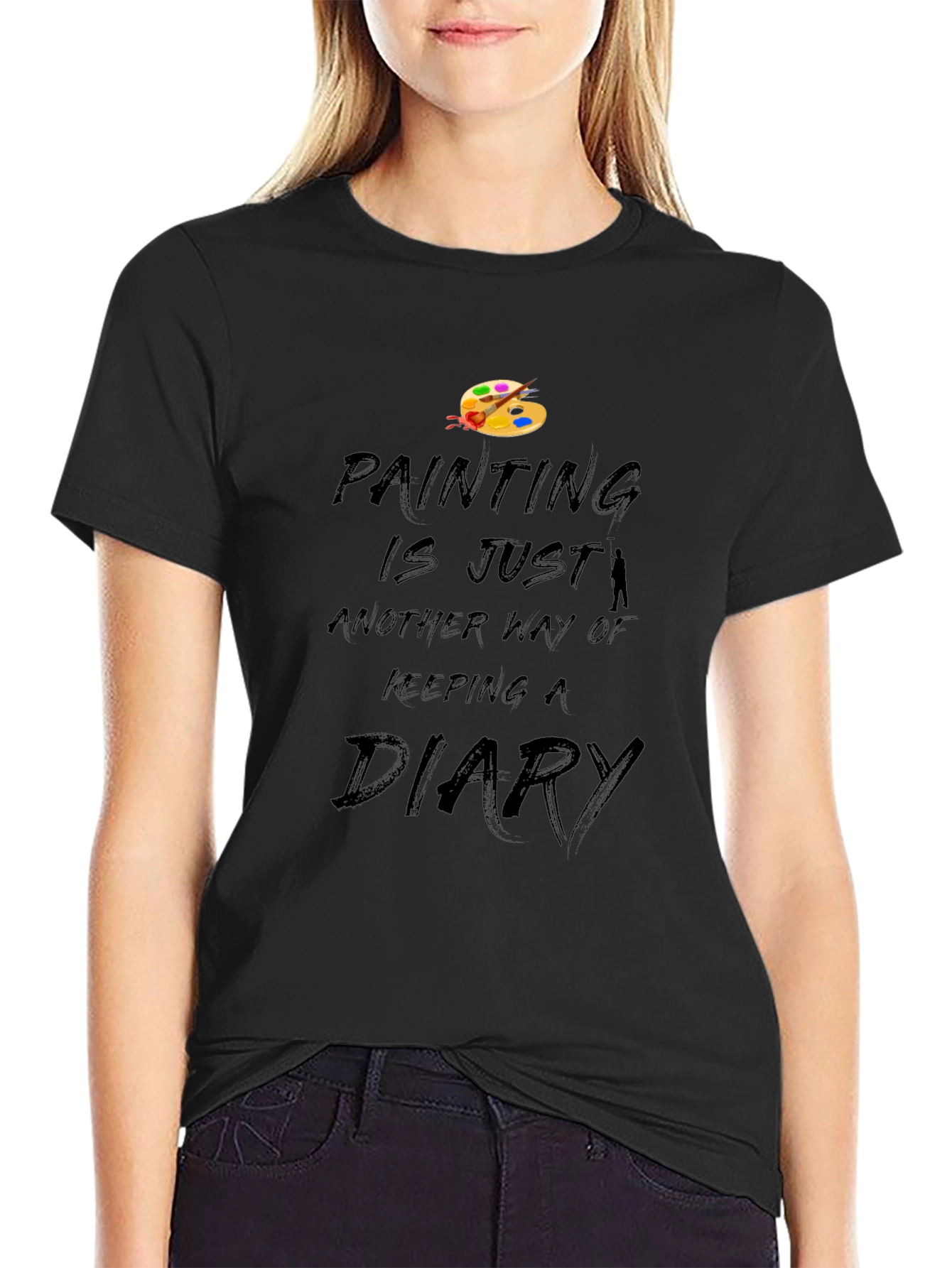 Painters Diary Black T-Shirt