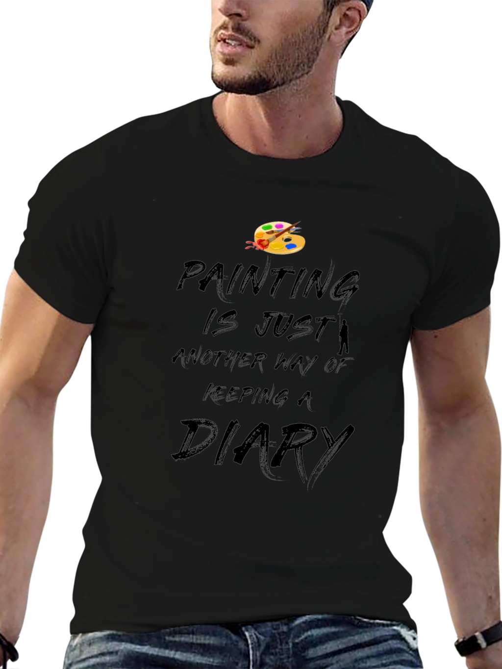 Painters Diary Black T-Shirt