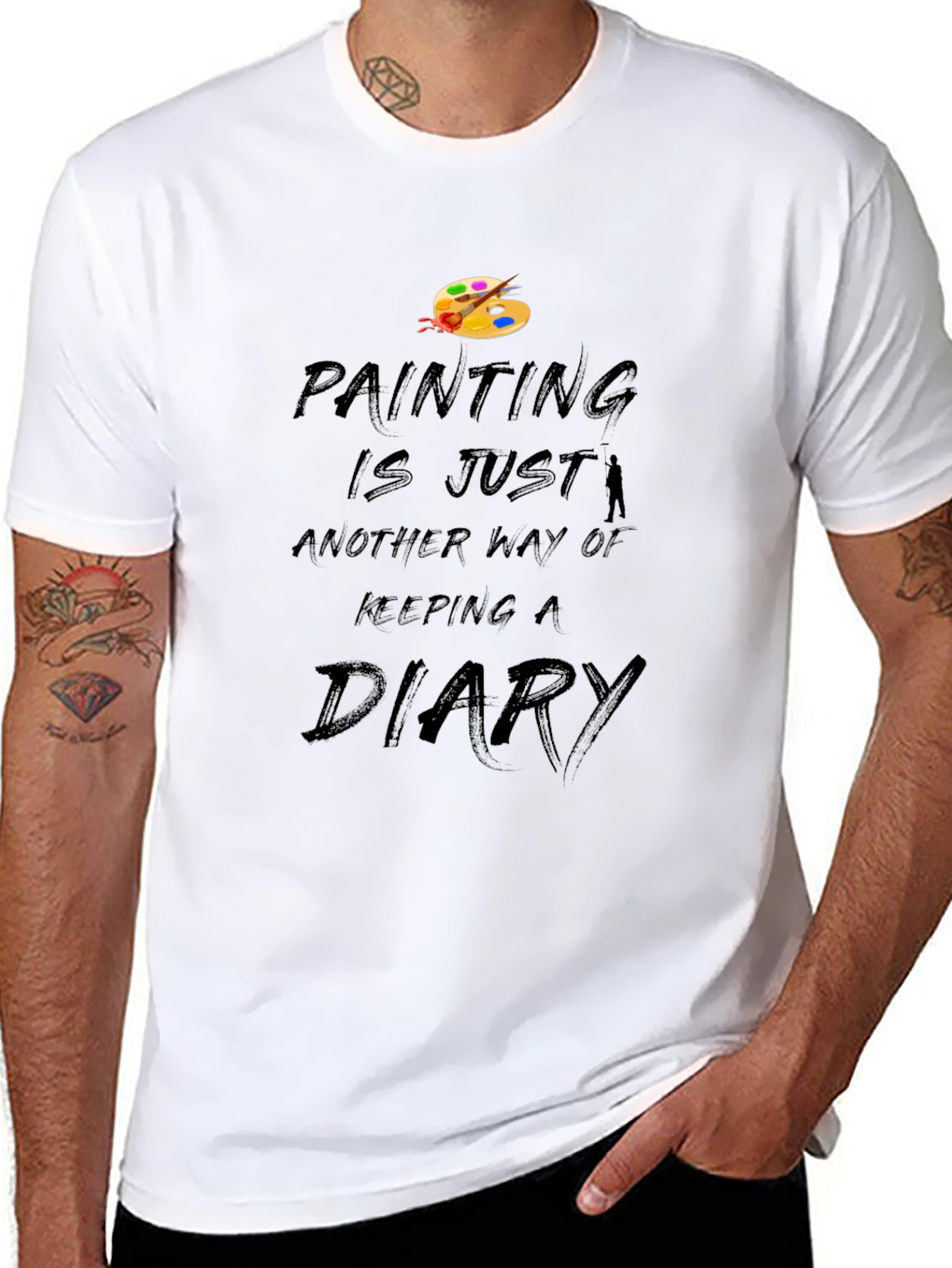 Painters Diary Black T-Shirt
