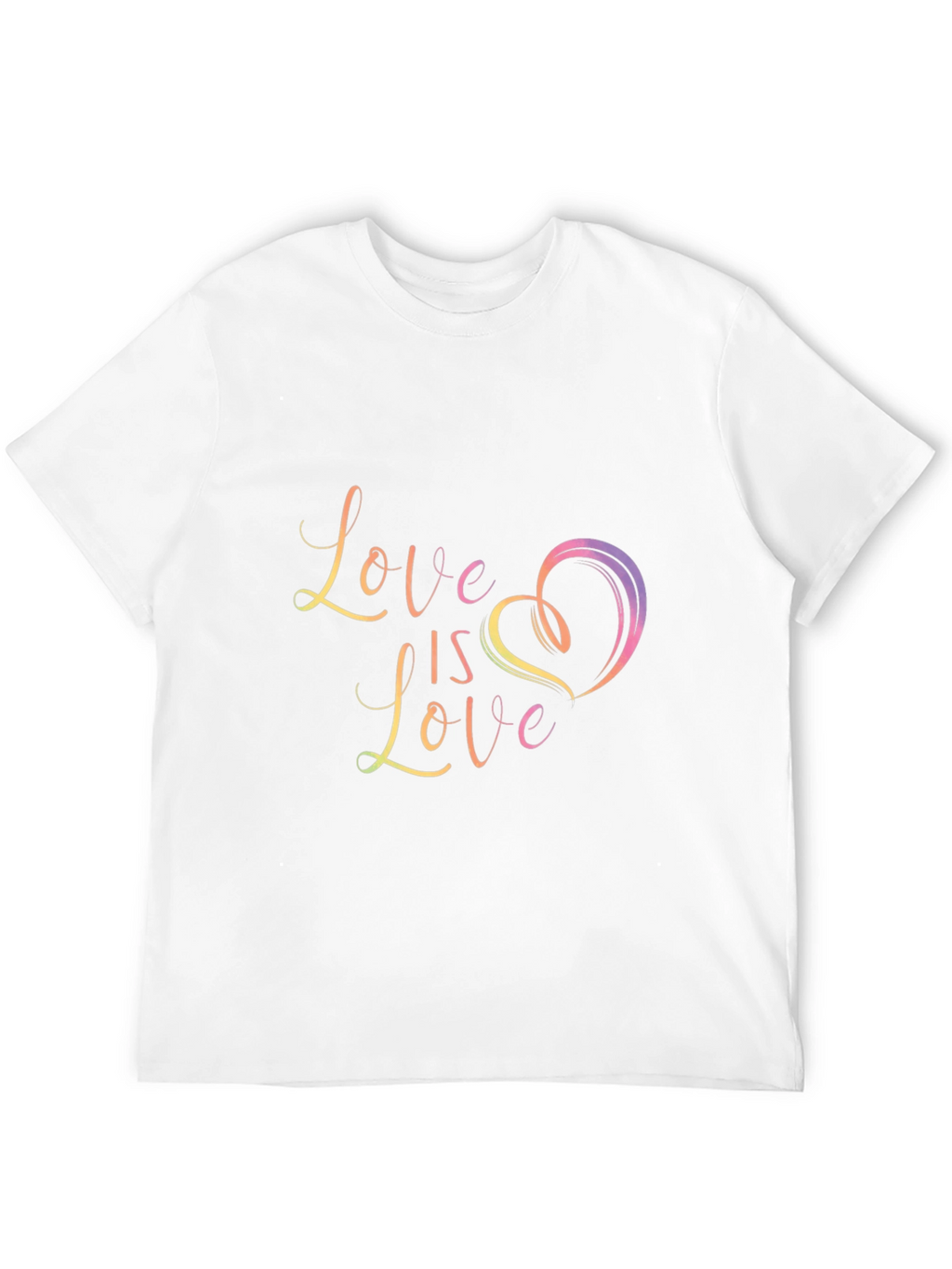 Love is Love Graphic Black T-Shirt