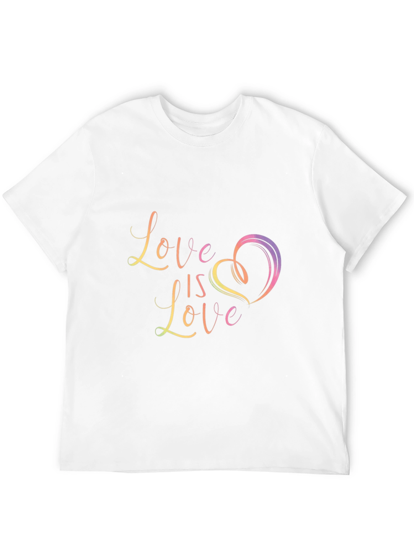Love is Love Graphic Black T-Shirt