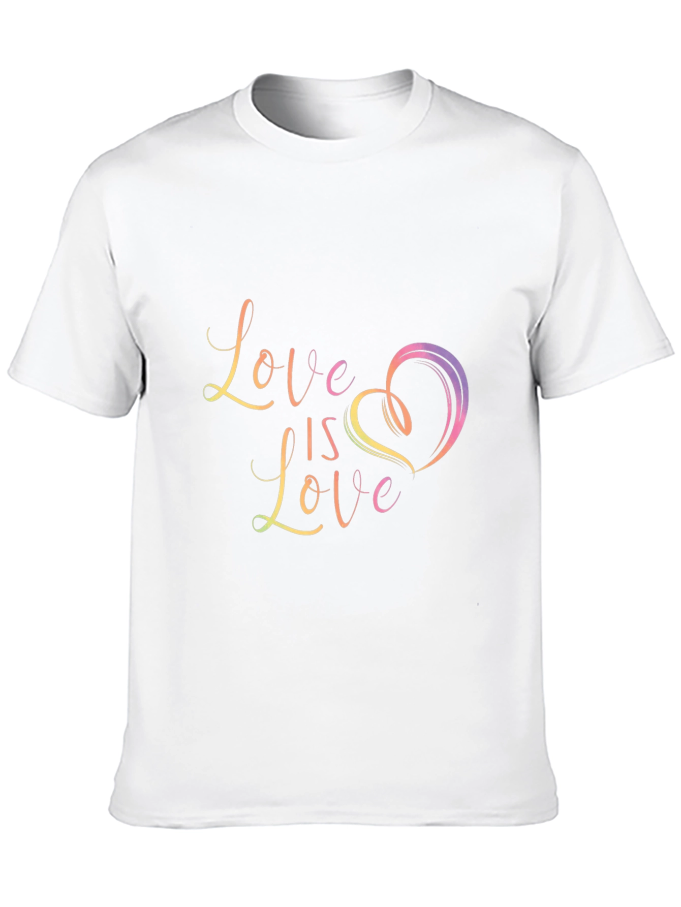 Love is Love Graphic Black T-Shirt