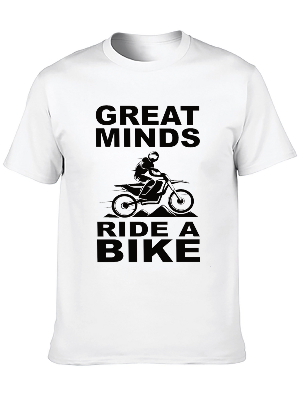 Great Minds Ride a Bike Black Graphic Tee