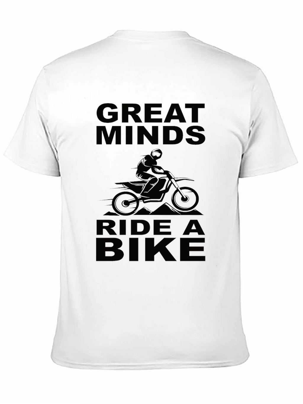 Great Minds Ride a Bike Black Graphic Tee