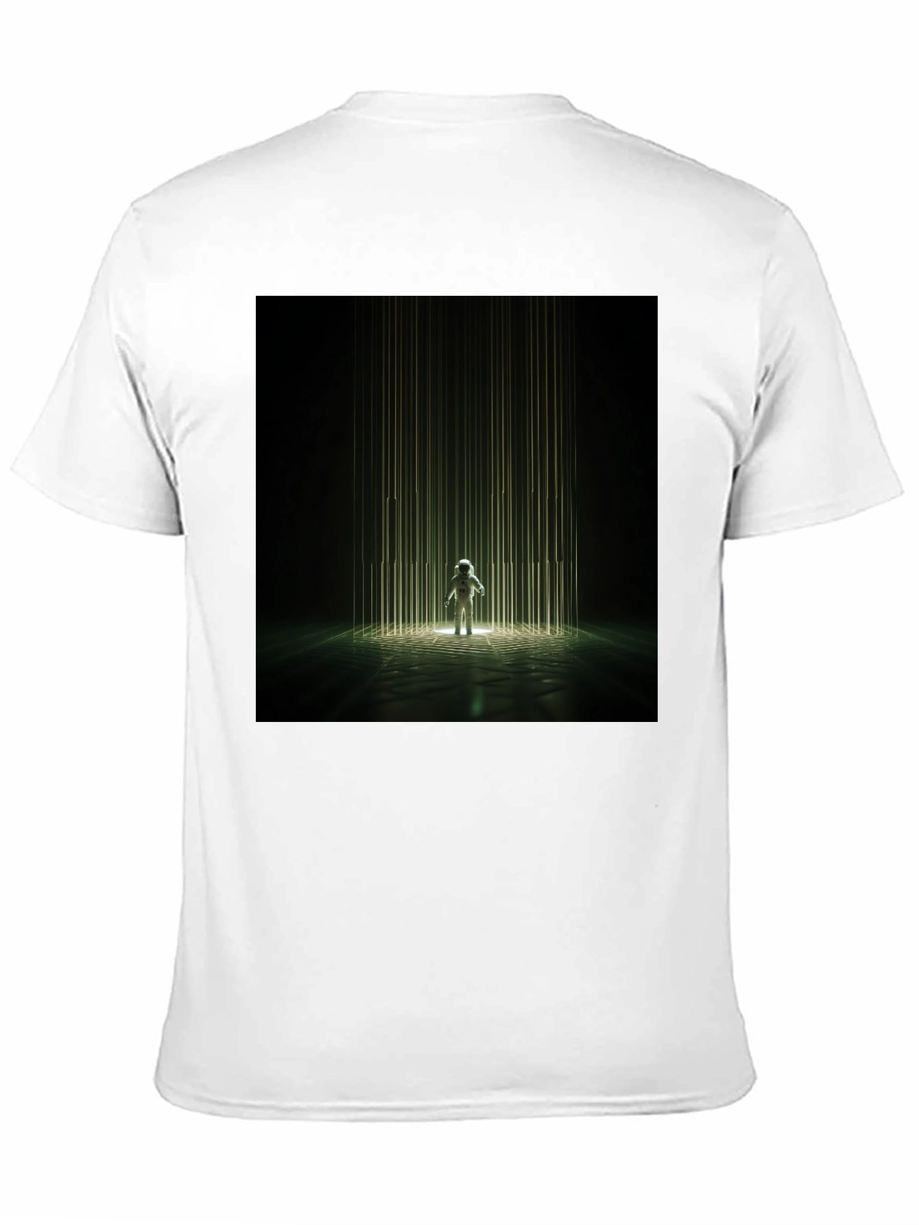 Astronaut Beam Black T-Shirt