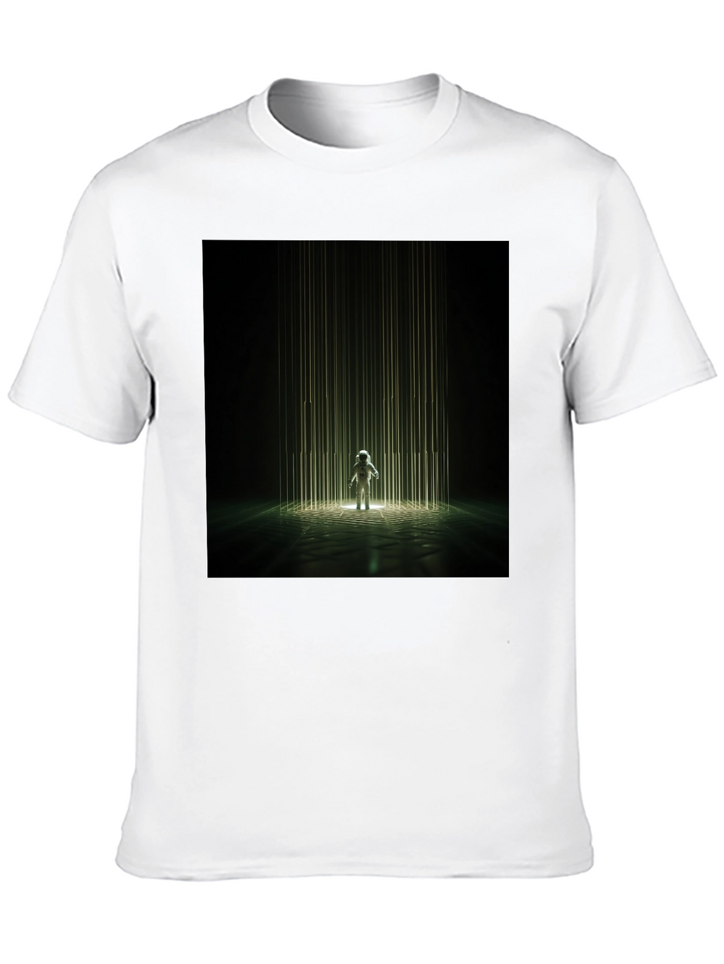 Astronaut Beam Black T-Shirt